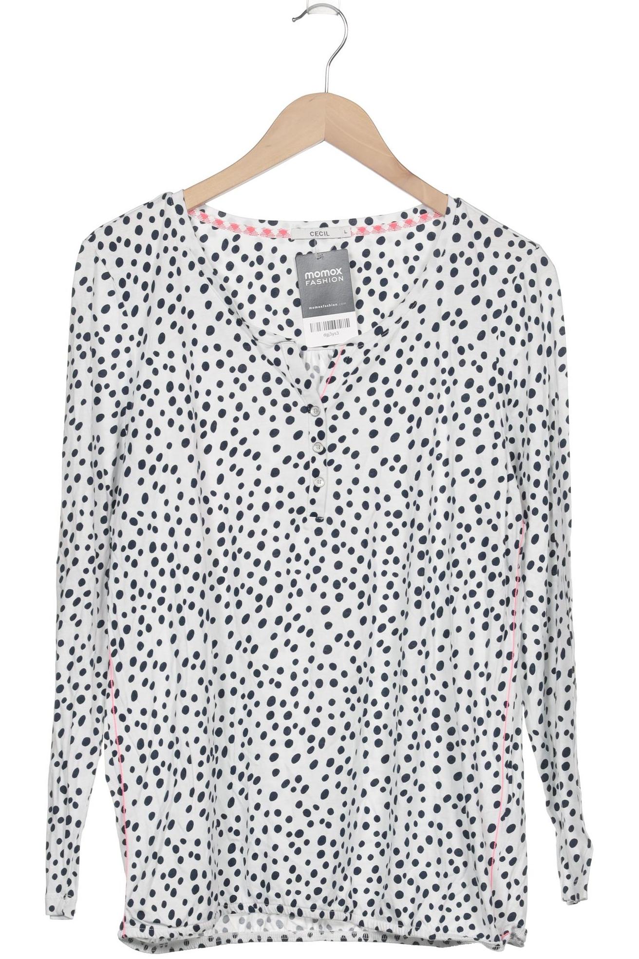 

Cecil Damen Langarmshirt, weiß, Gr. 42