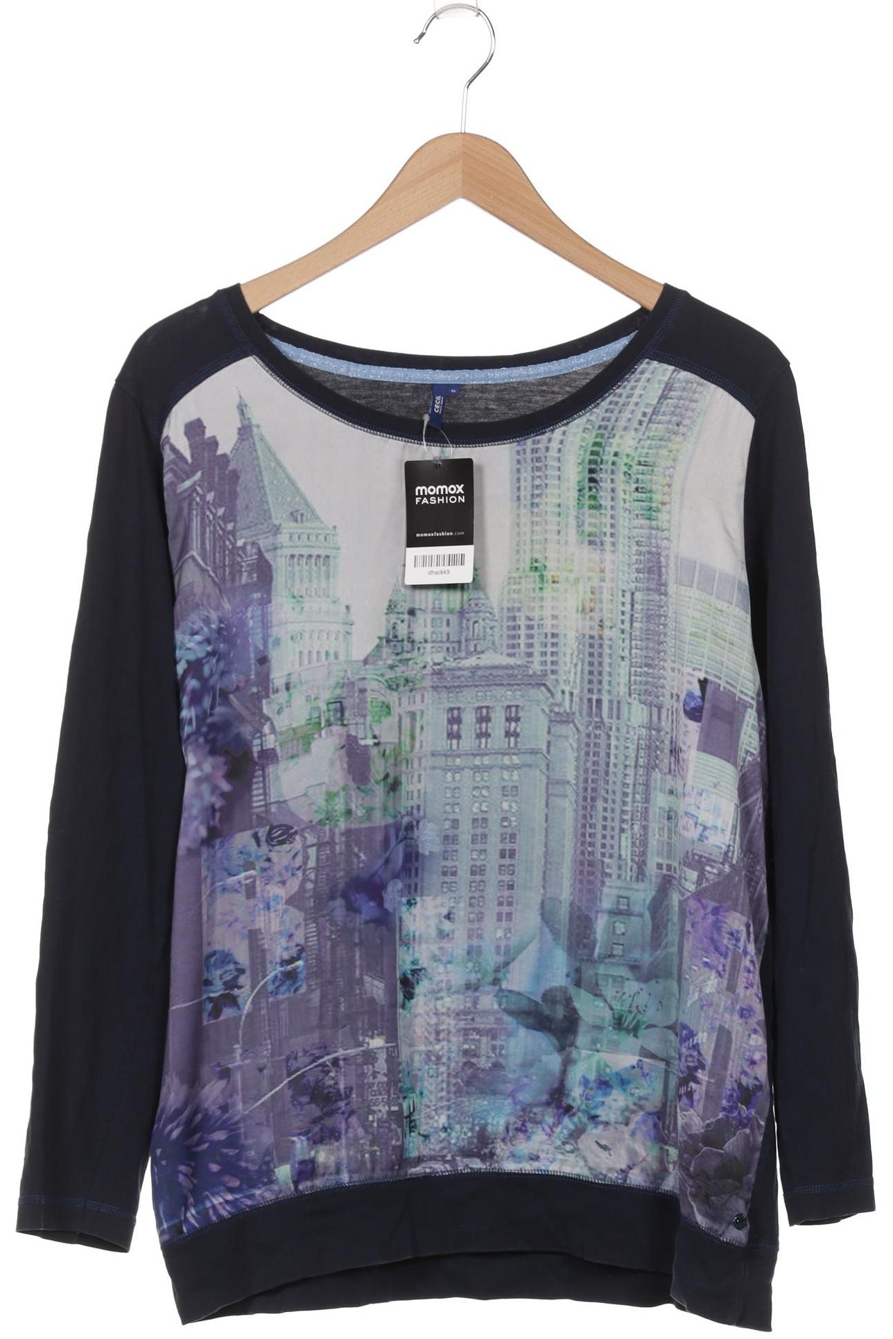 

Cecil Damen Langarmshirt, marineblau, Gr. 44