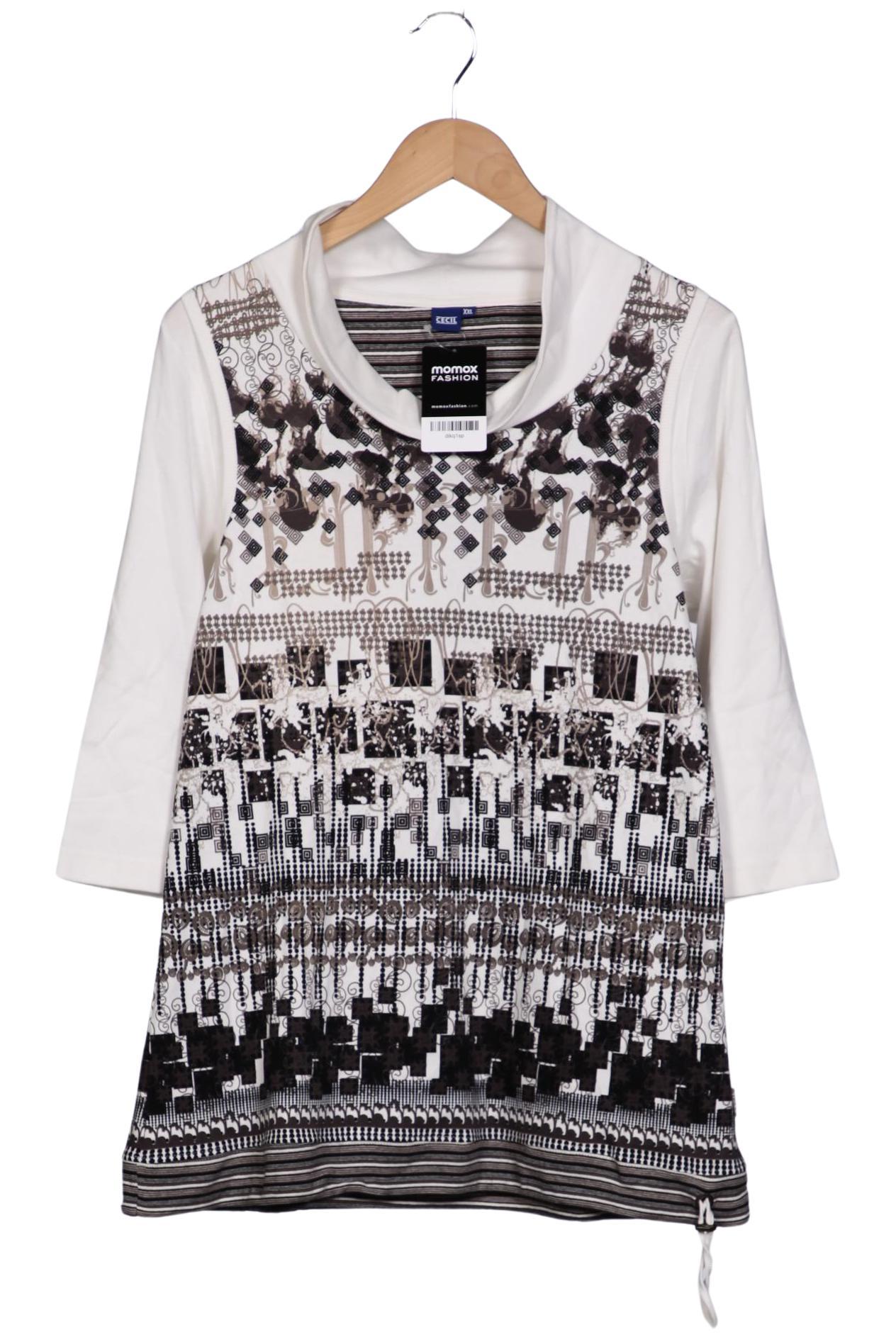 

Cecil Damen Langarmshirt, weiß, Gr. 46