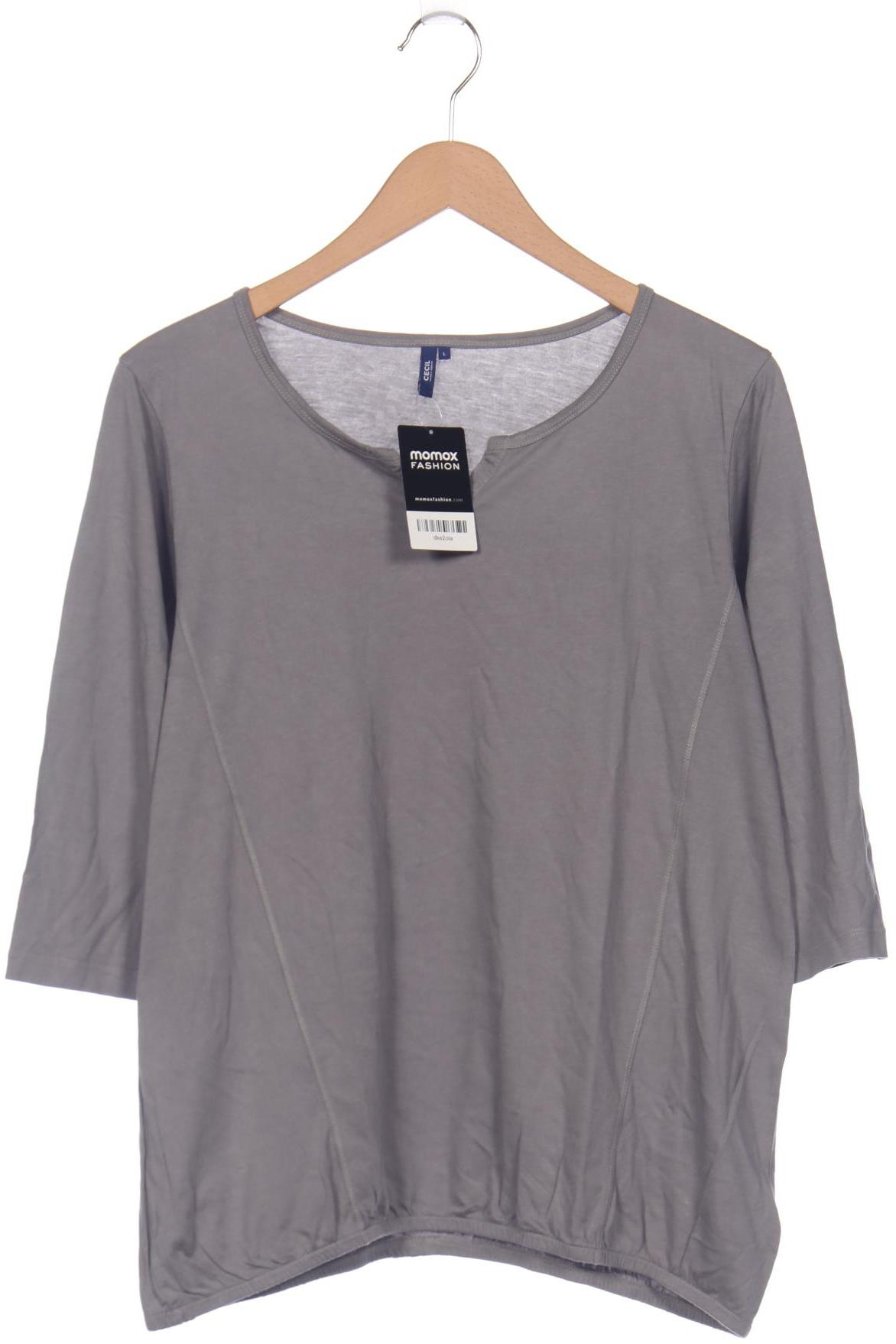 

Cecil Damen Langarmshirt, grau, Gr. 42