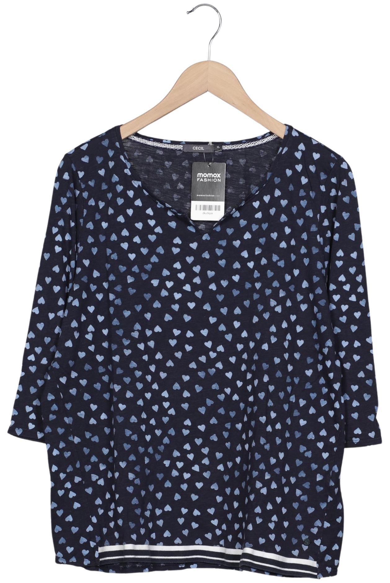 

Cecil Damen Langarmshirt, marineblau, Gr. 44