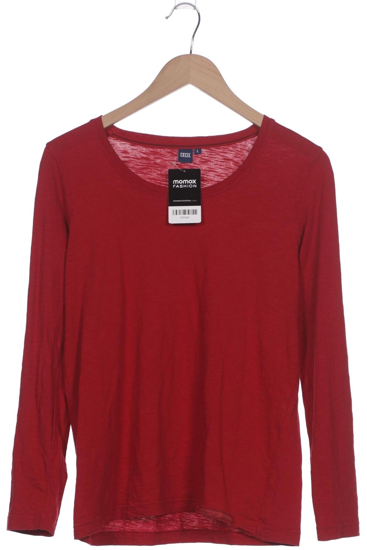

Cecil Damen Langarmshirt, rot, Gr. 42