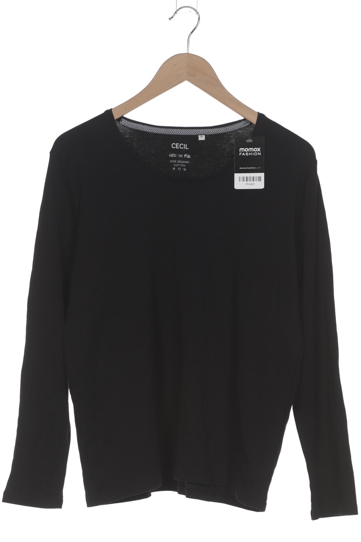 

Cecil Damen Langarmshirt, schwarz, Gr. 44