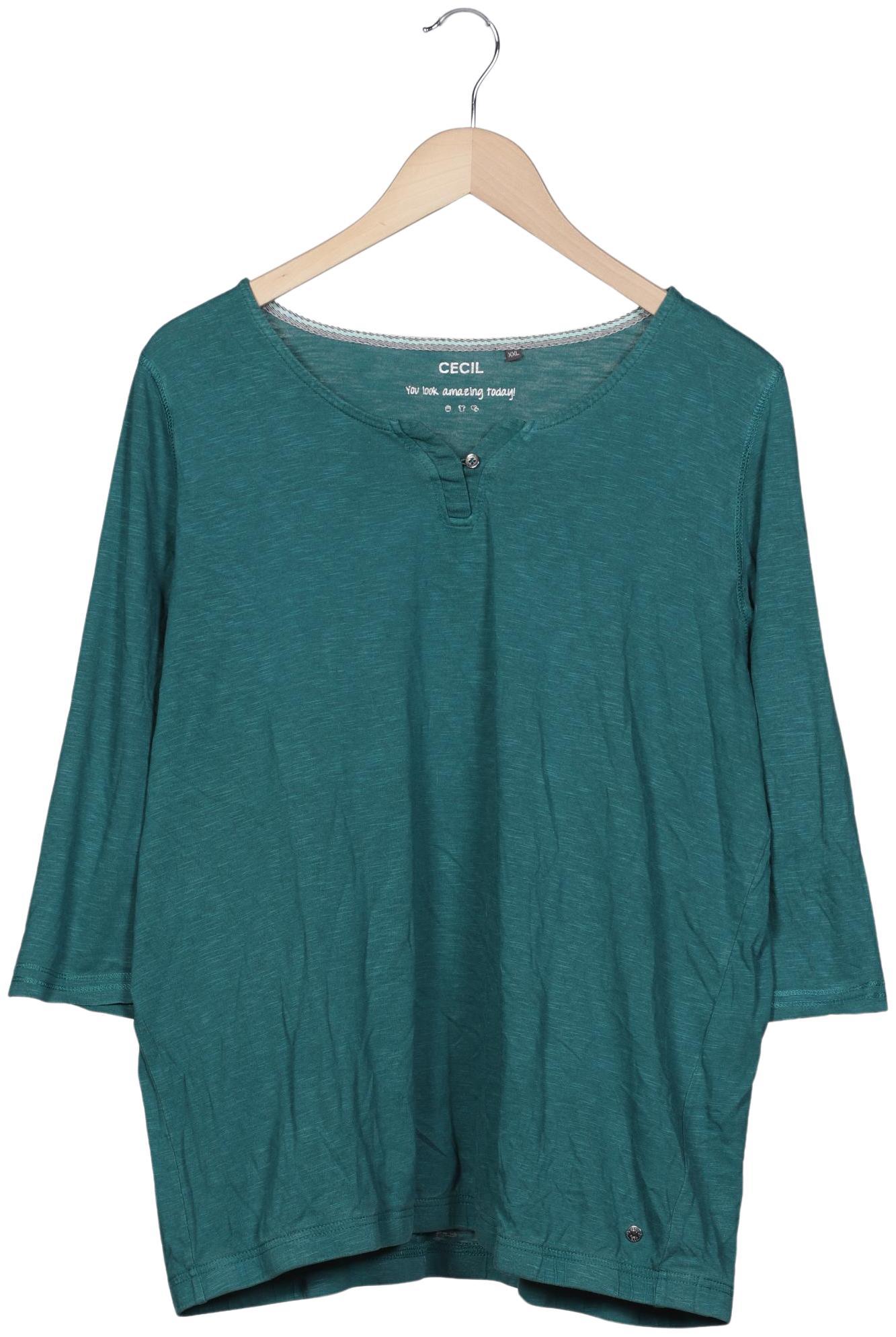 

Cecil Damen Langarmshirt, türkis, Gr. 46