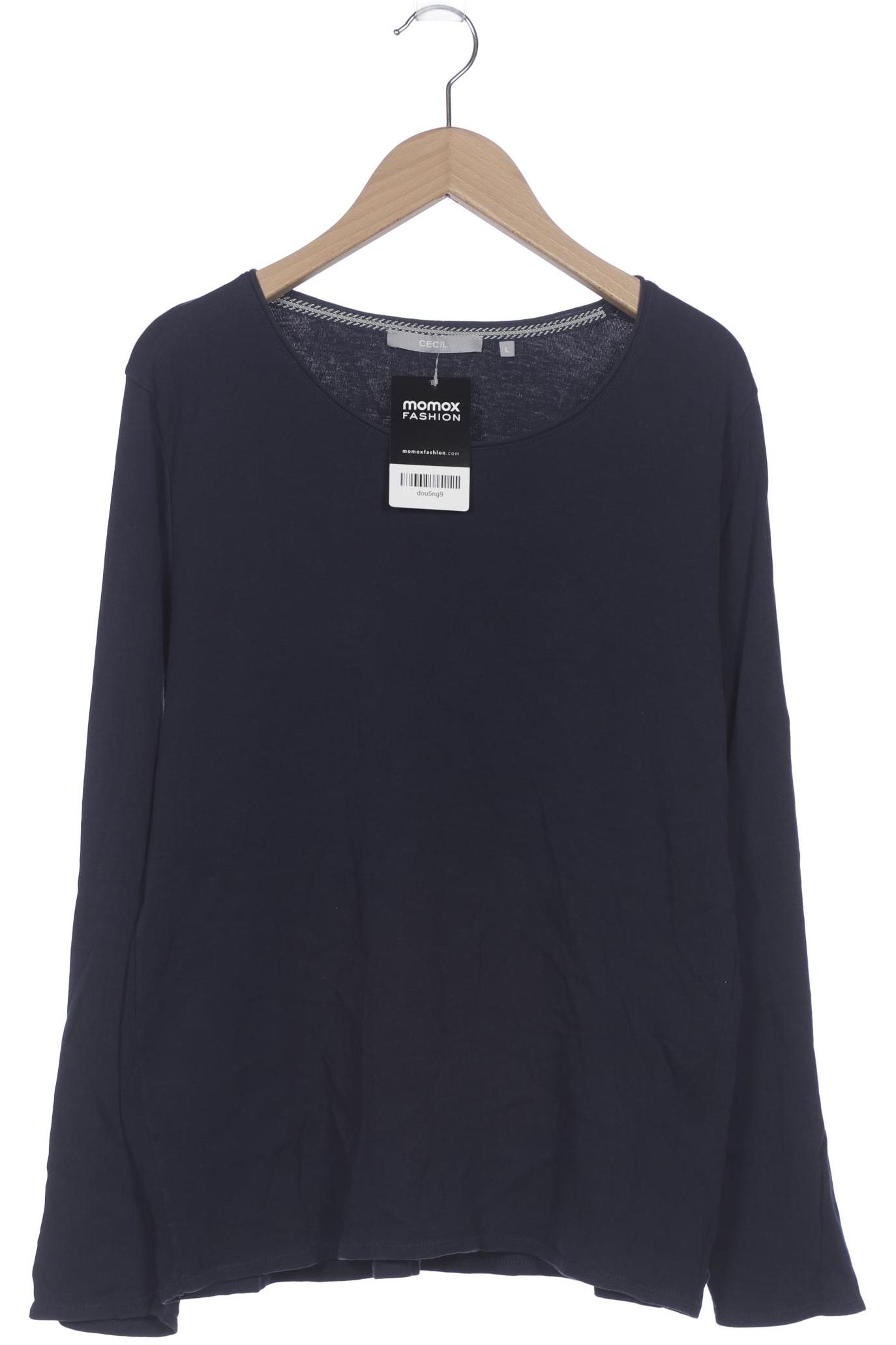 

Cecil Damen Langarmshirt, marineblau, Gr. 42