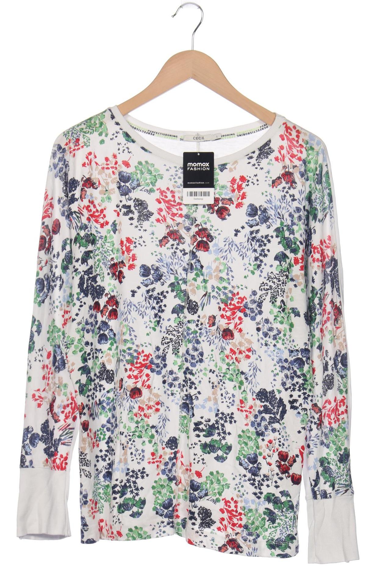 

Cecil Damen Langarmshirt, weiß, Gr. 42