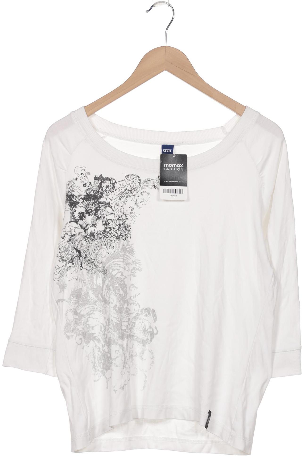 

Cecil Damen Langarmshirt, weiß, Gr. 42