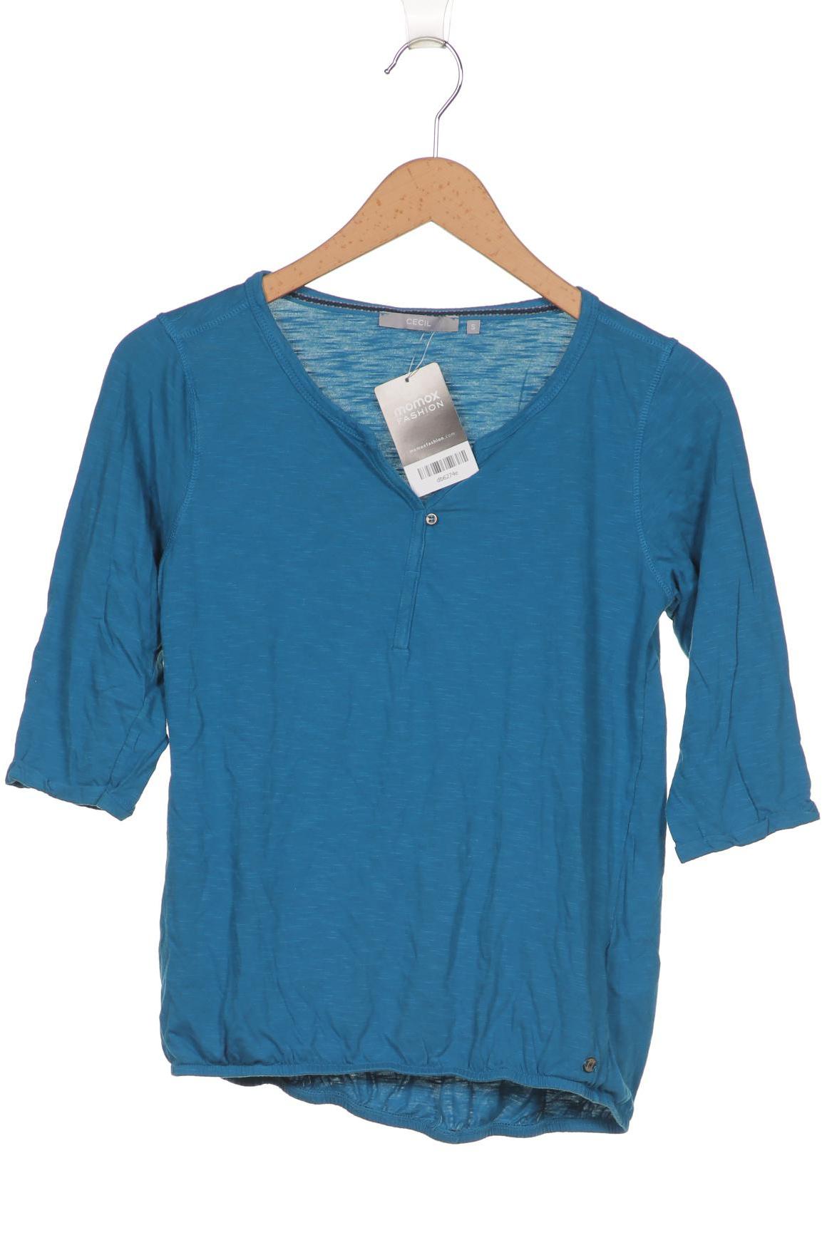 

Cecil Damen Langarmshirt, blau, Gr. 36