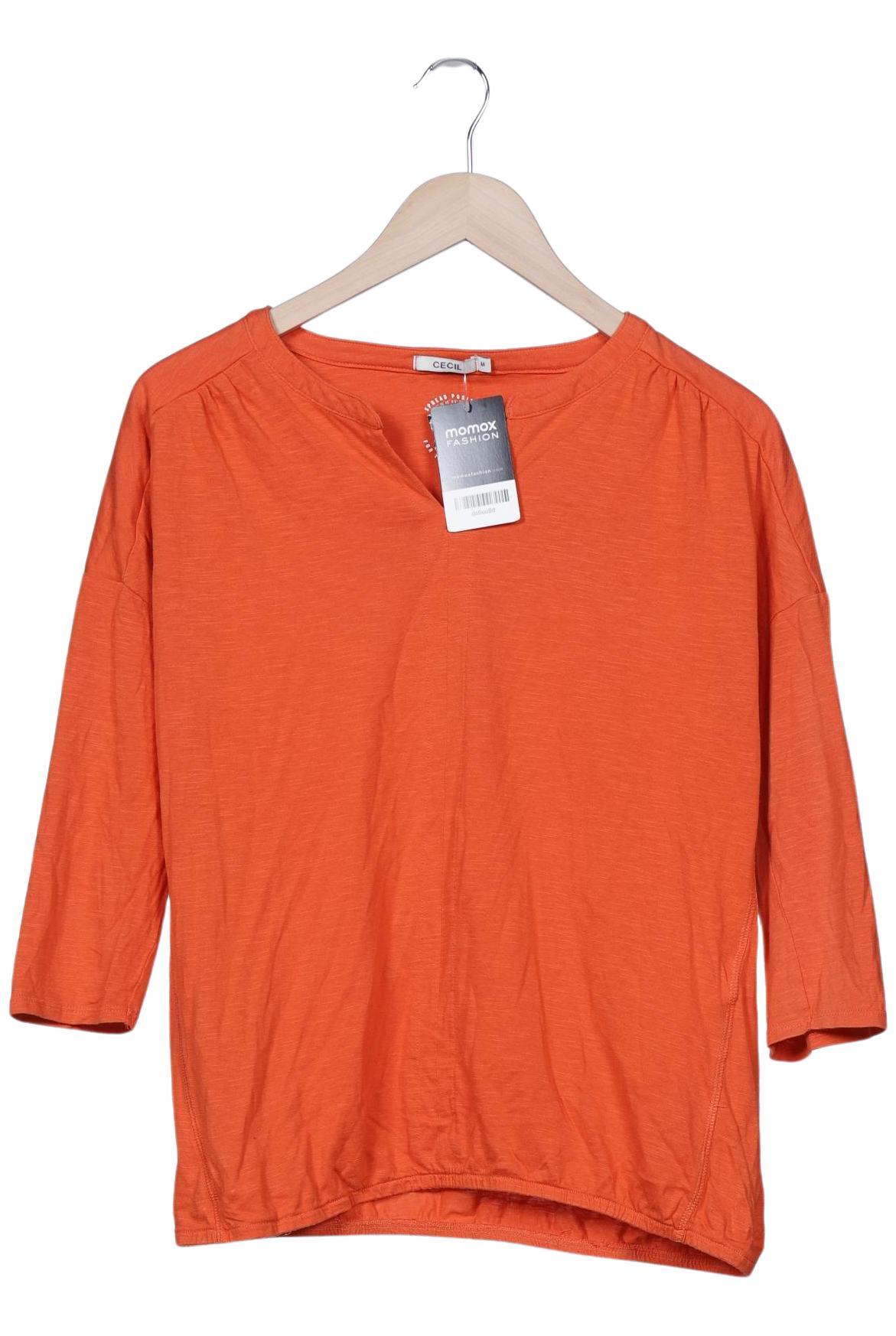 

Cecil Damen Langarmshirt, orange, Gr. 38