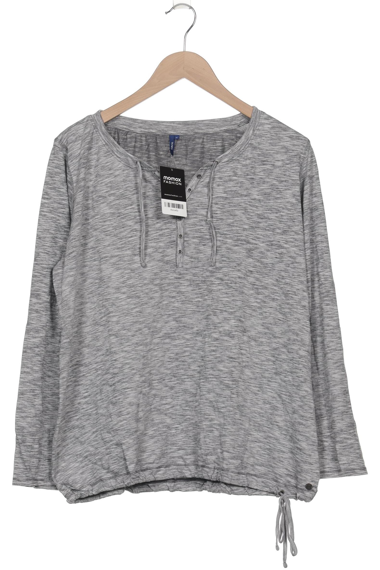 

Cecil Damen Langarmshirt, grau, Gr. 44