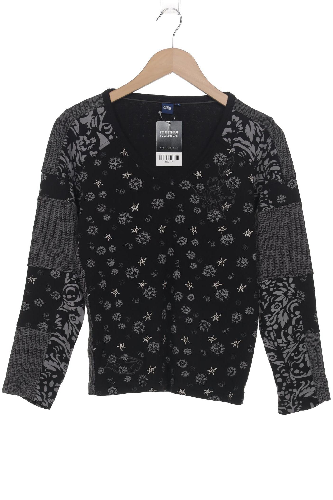 

Cecil Damen Langarmshirt, schwarz, Gr. 38