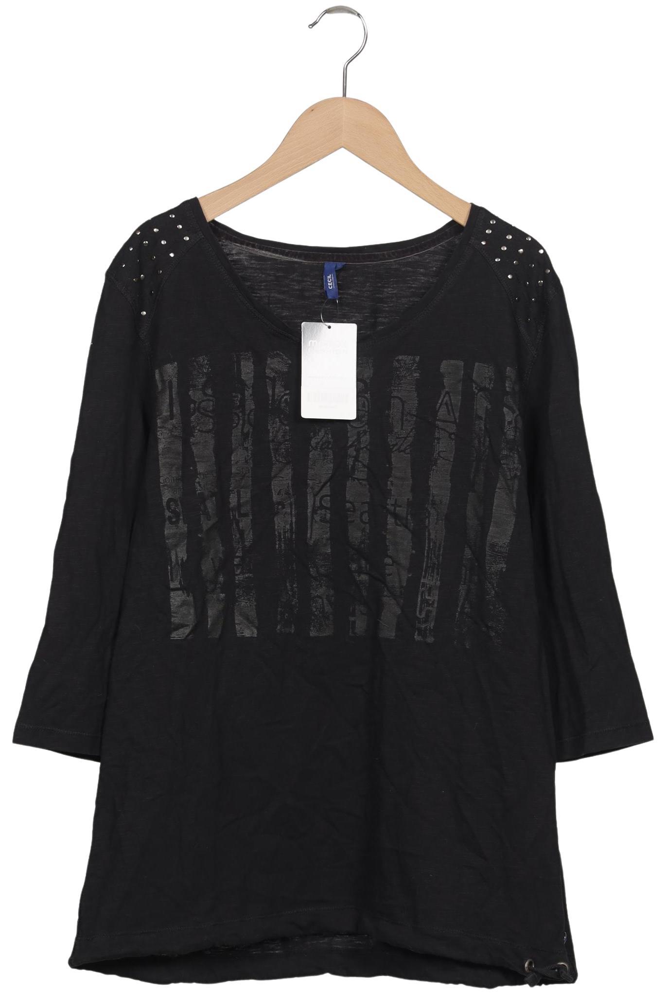 

Cecil Damen Langarmshirt, schwarz, Gr. 44