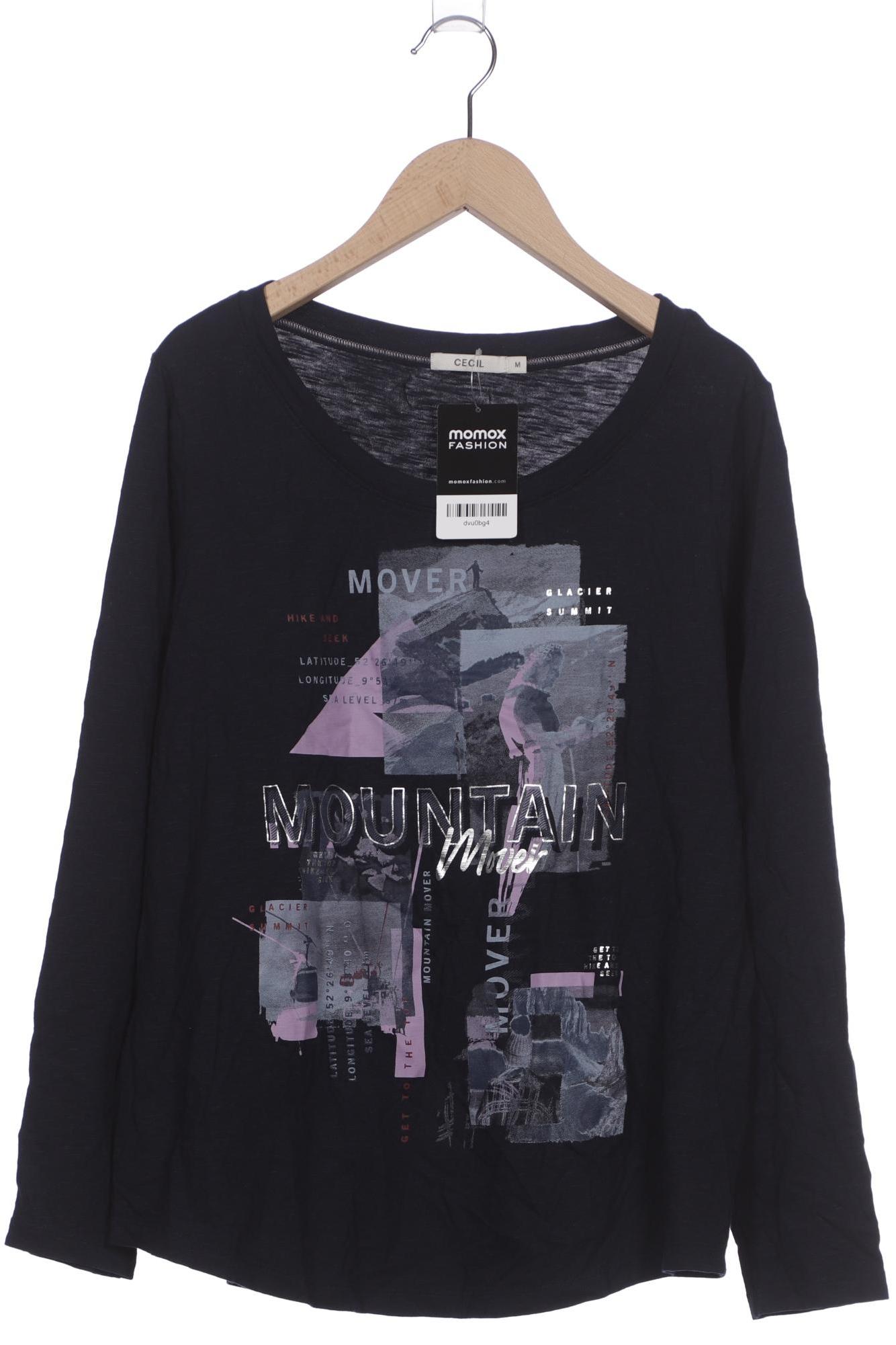 

Cecil Damen Langarmshirt, marineblau, Gr. 38
