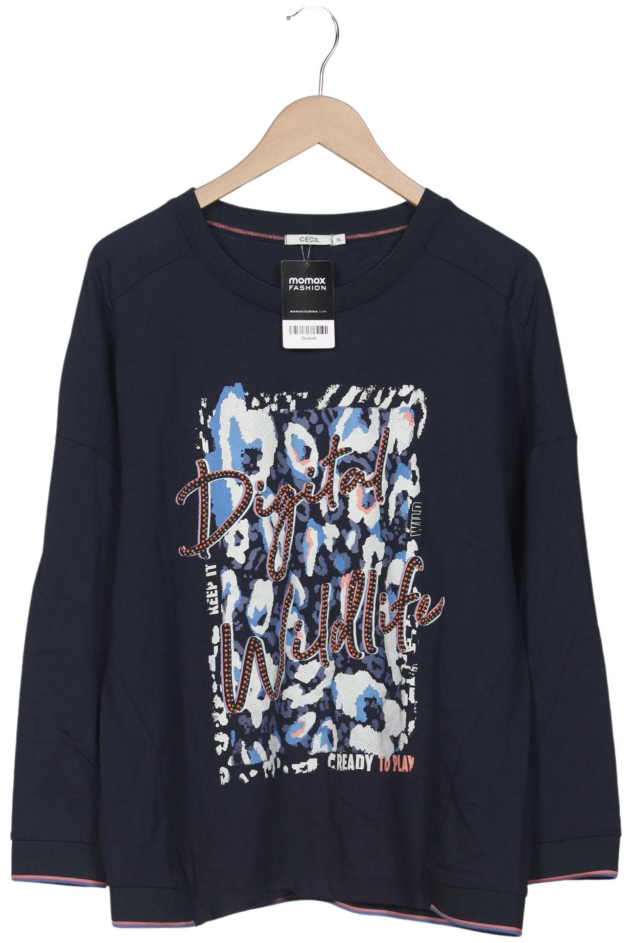 

Cecil Damen Langarmshirt, marineblau, Gr. 44