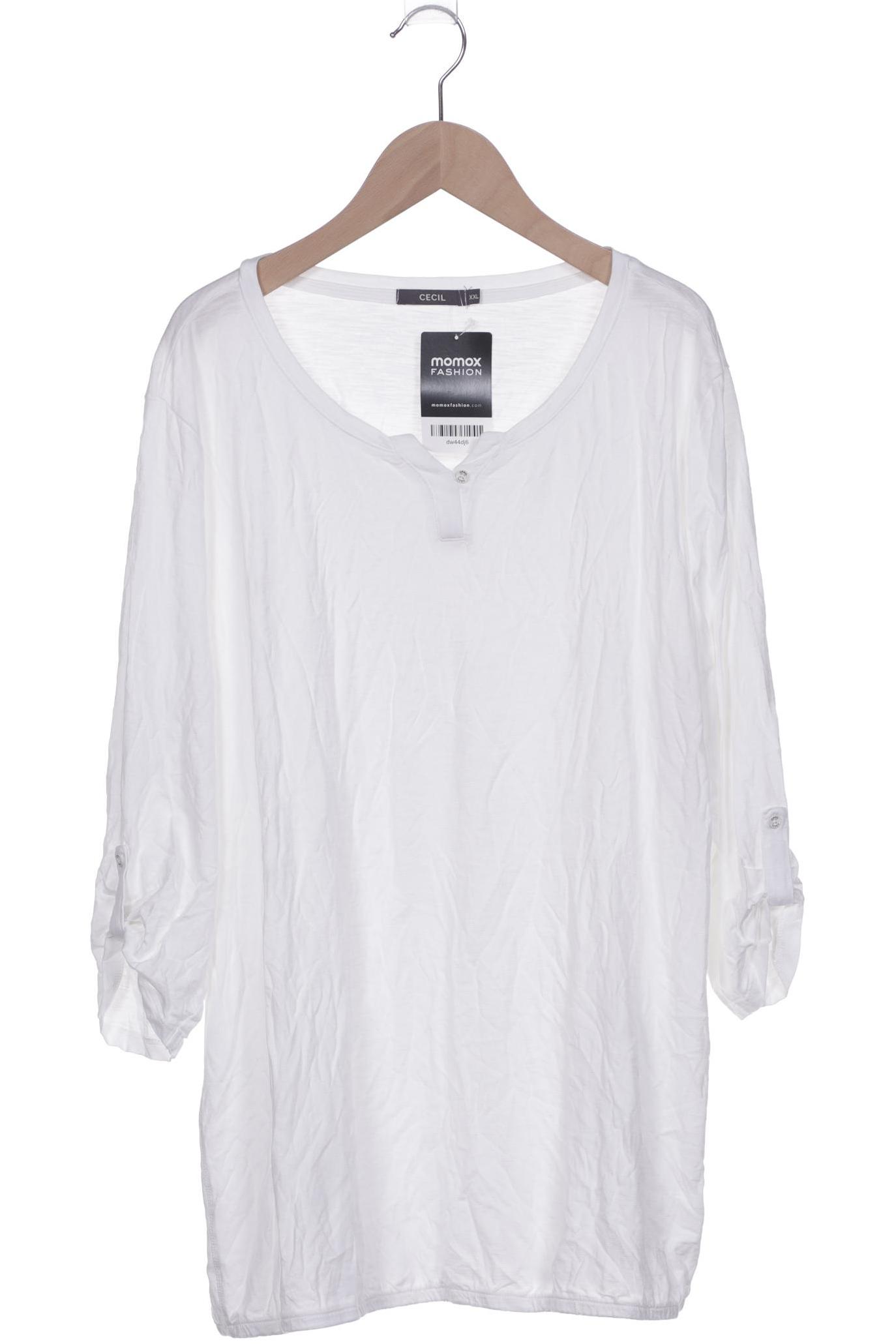 

Cecil Damen Langarmshirt, weiß, Gr. 46