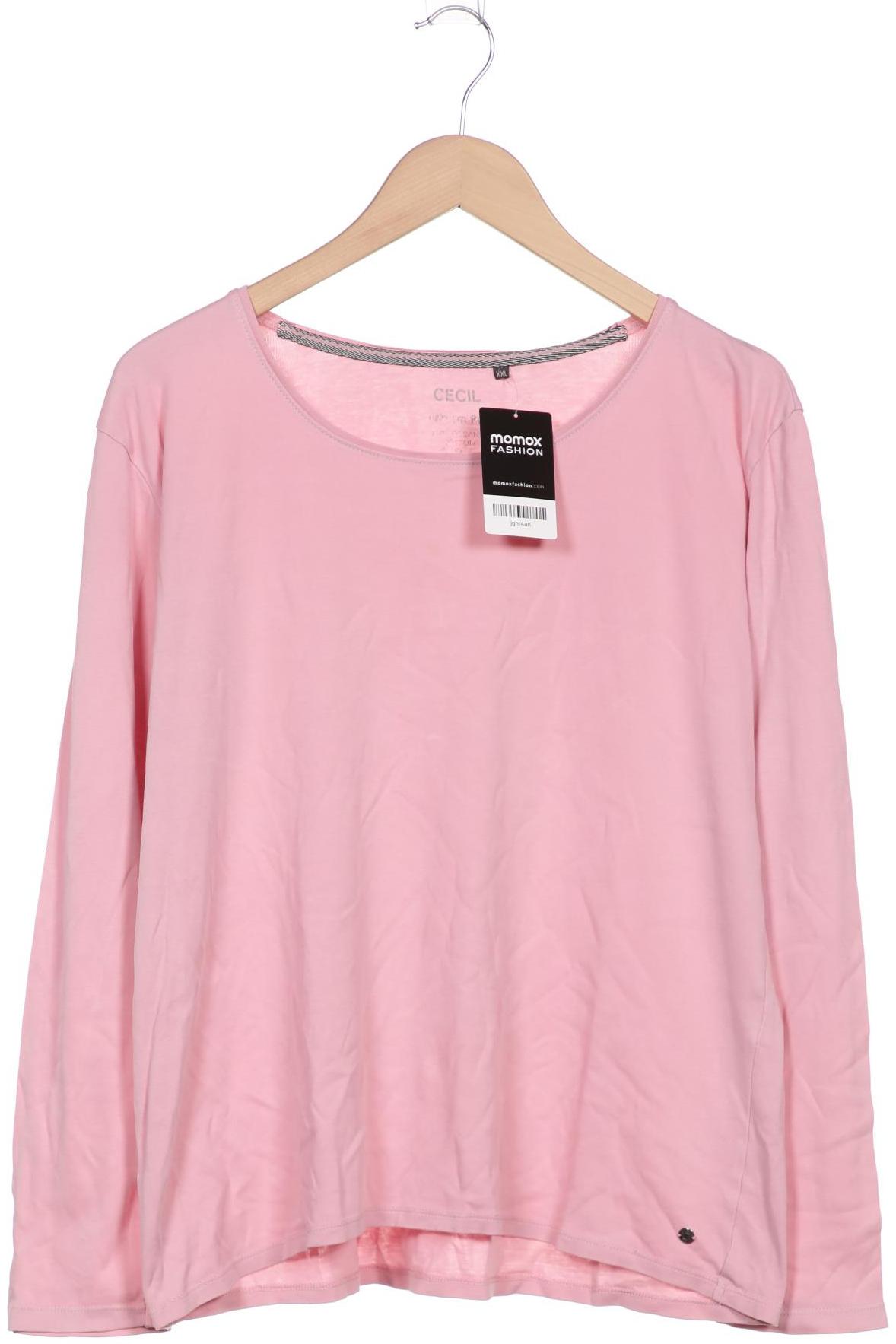 

Cecil Damen Langarmshirt, pink, Gr. 46