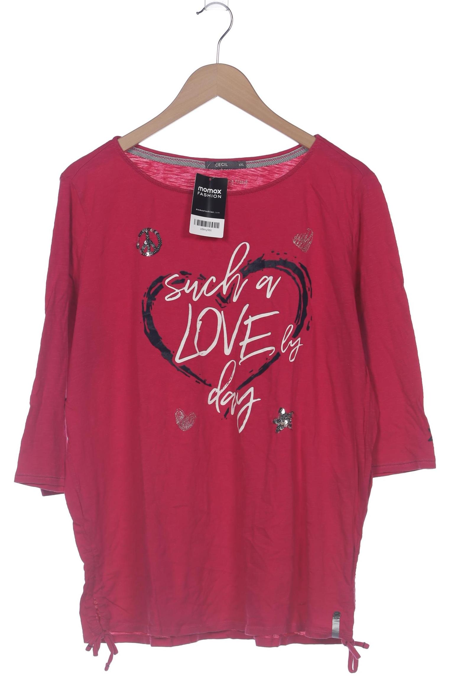 

Cecil Damen Langarmshirt, pink, Gr. 46