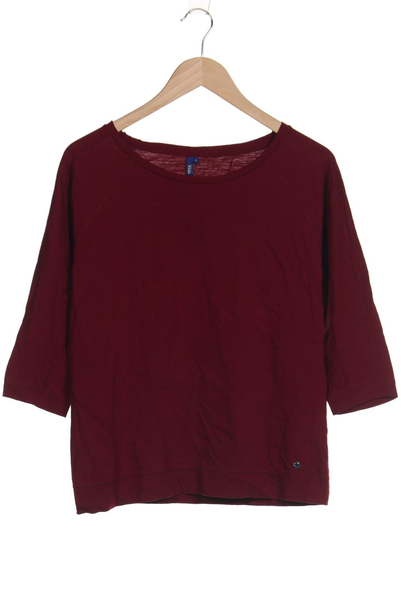 

Cecil Damen Langarmshirt, bordeaux, Gr. 36