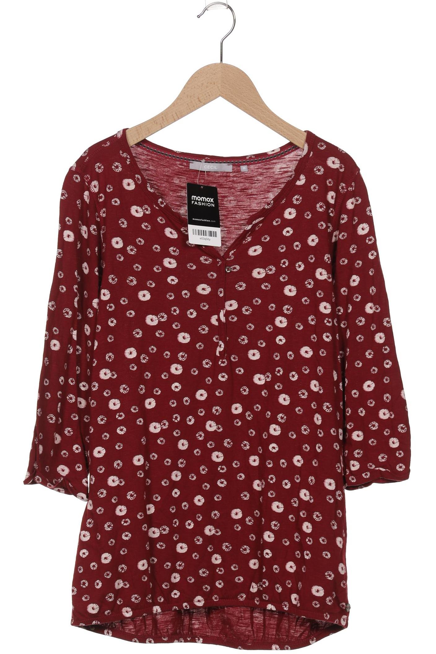 

Cecil Damen Langarmshirt, bordeaux, Gr. 38