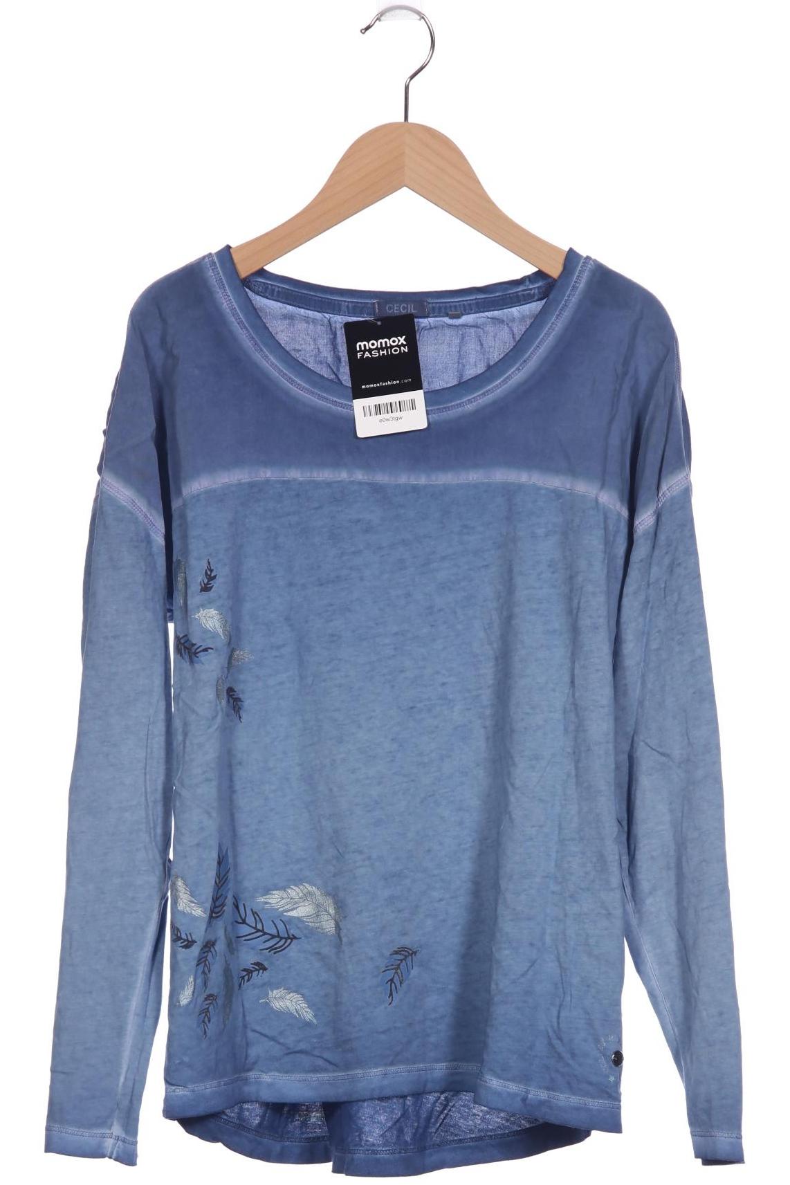 

Cecil Damen Langarmshirt, blau, Gr. 36