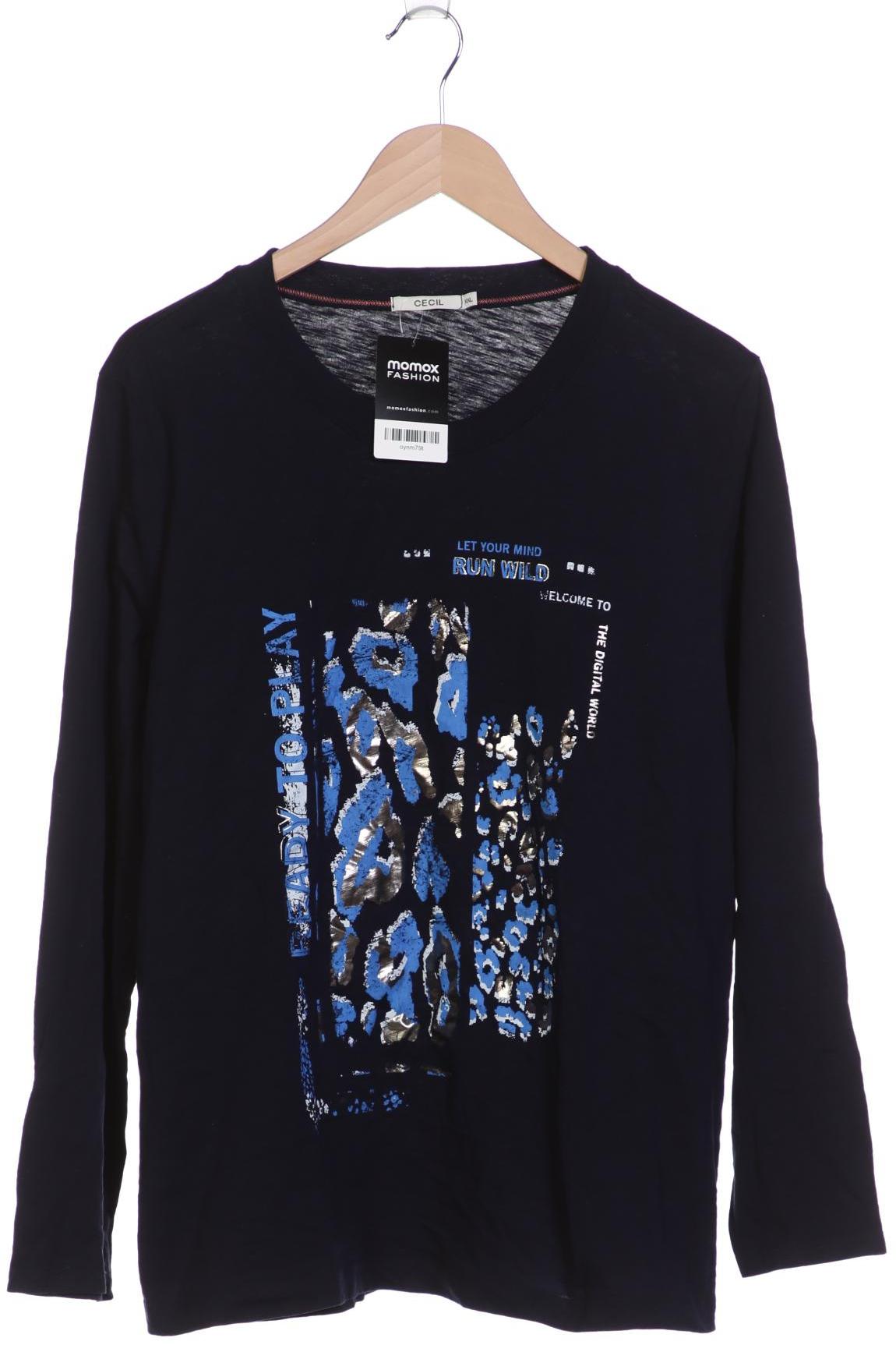 

Cecil Damen Langarmshirt, marineblau, Gr. 46
