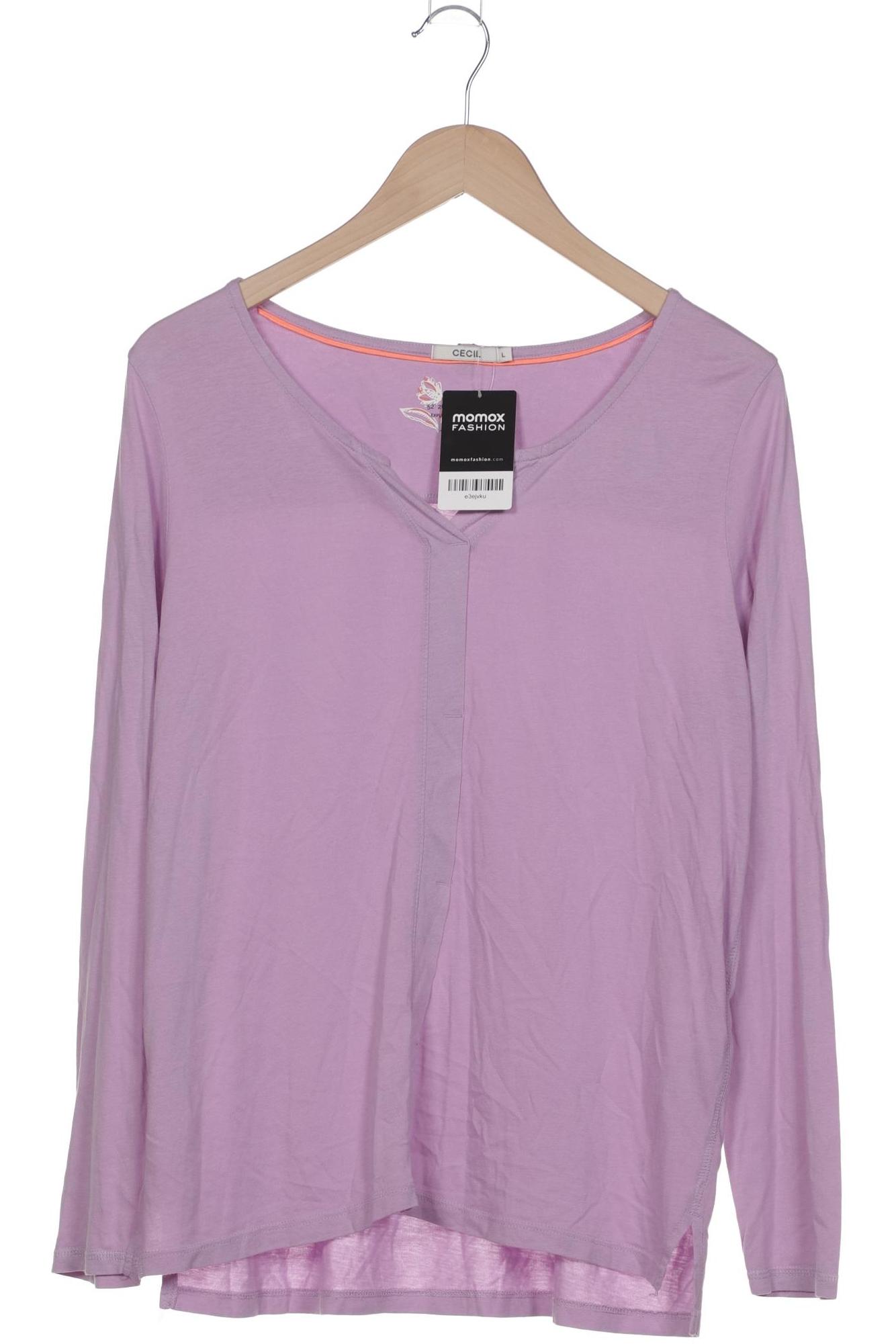 

Cecil Damen Langarmshirt, pink, Gr. 42