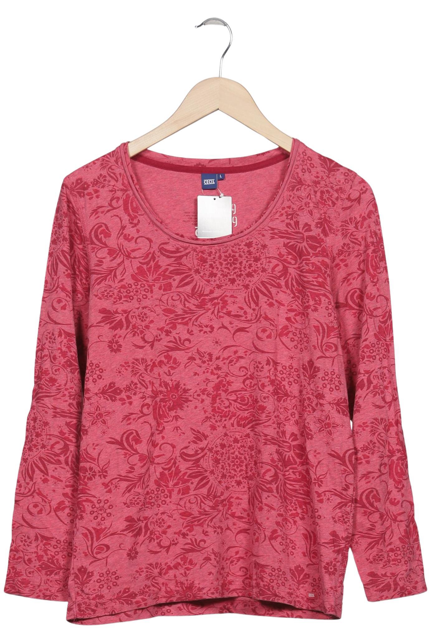 

Cecil Damen Langarmshirt, rot, Gr. 42