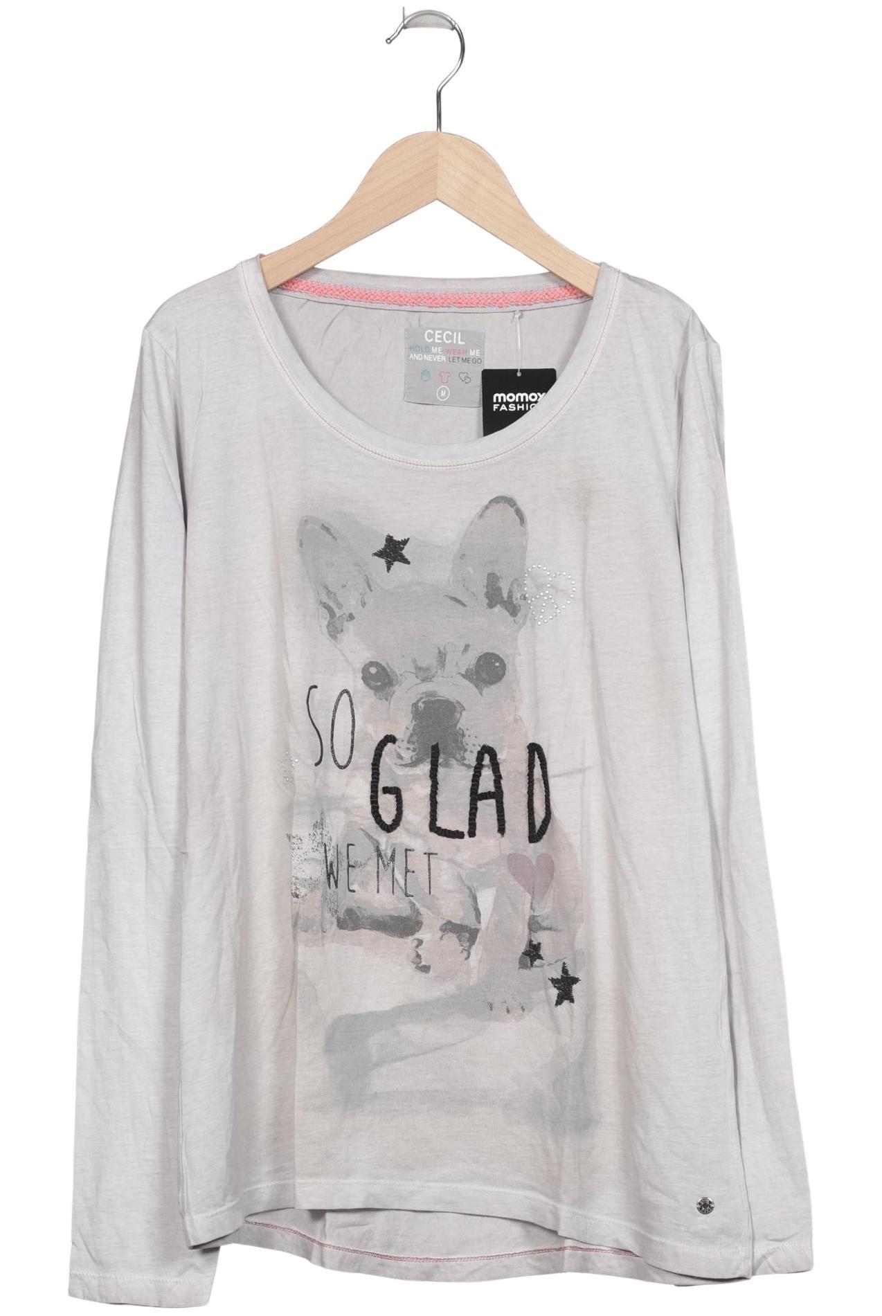 

Cecil Damen Langarmshirt, grau, Gr. 38