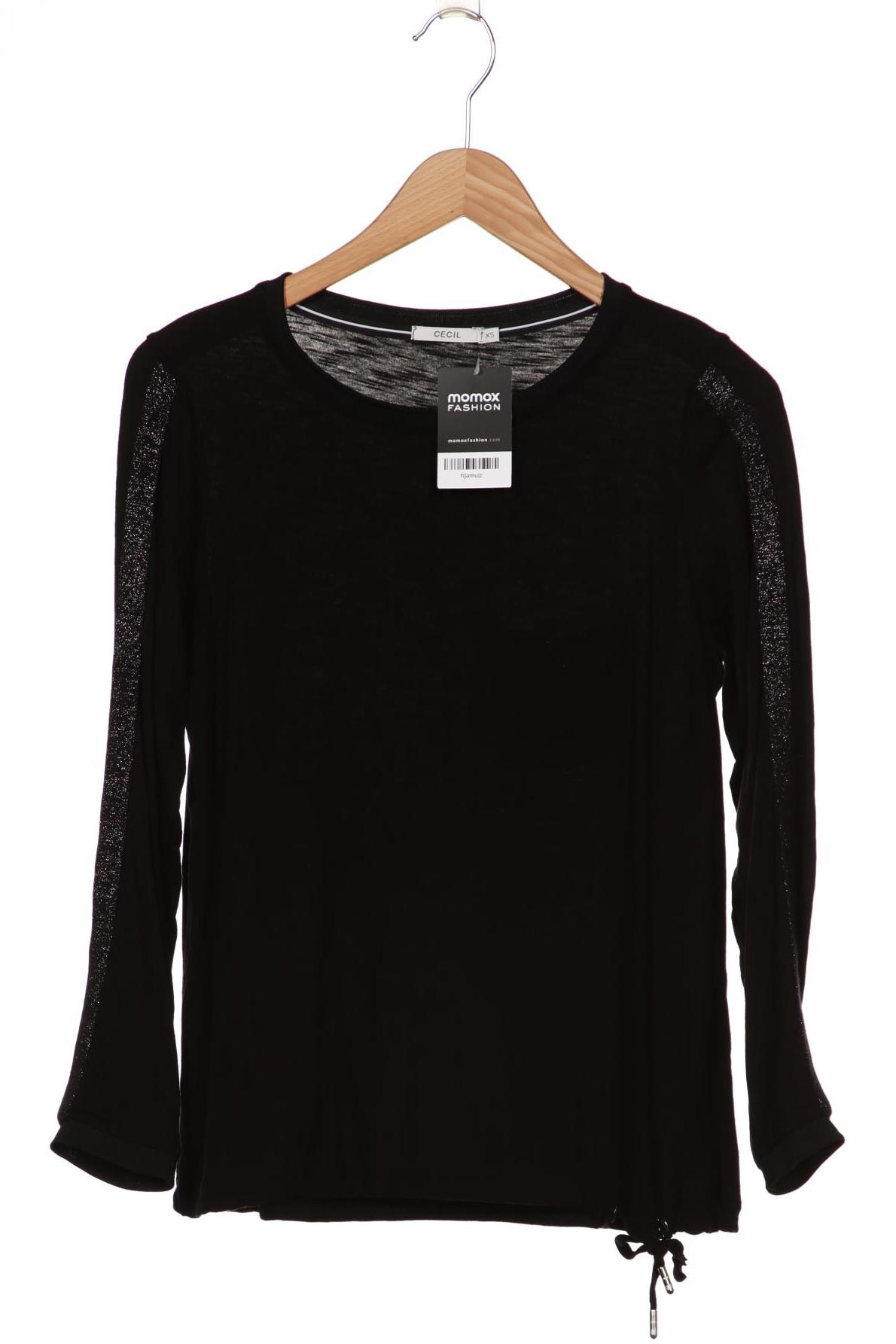 

CECIL Damen Langarmshirt, schwarz