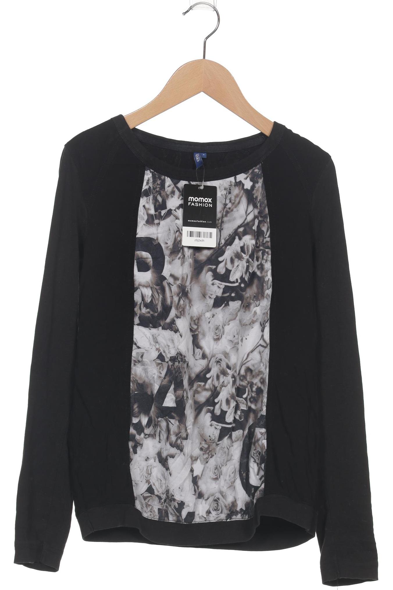 

Cecil Damen Langarmshirt, schwarz, Gr. 36