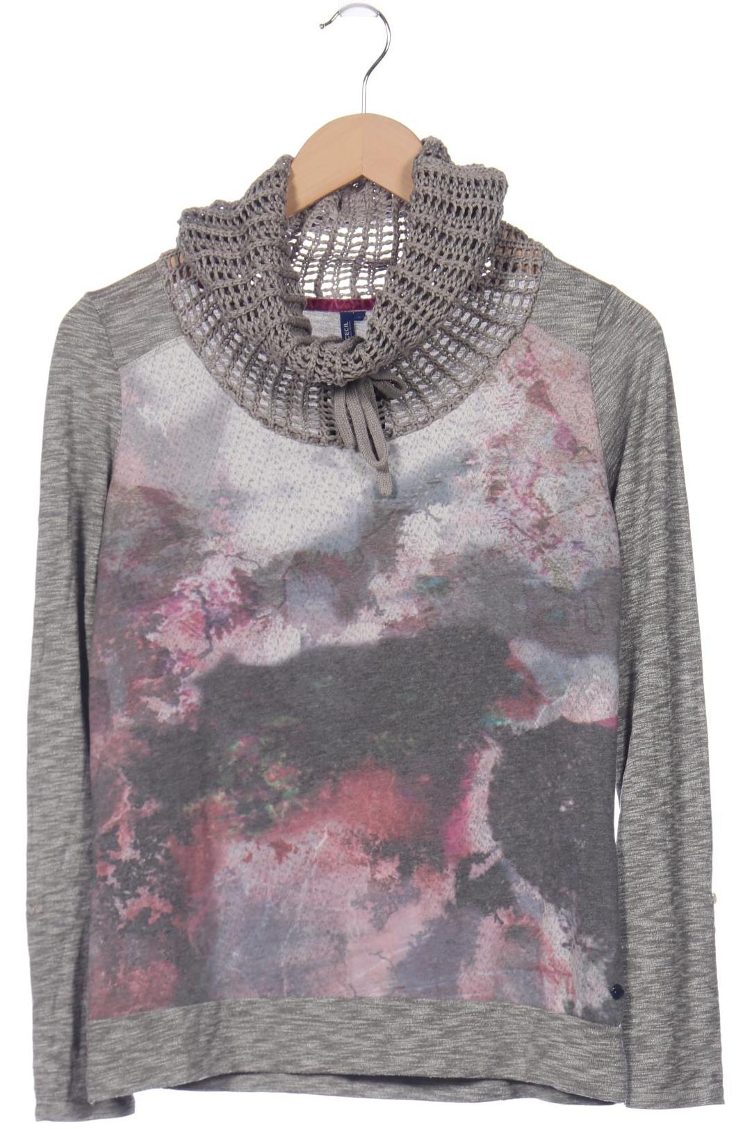 

Cecil Damen Langarmshirt, grau, Gr. 36