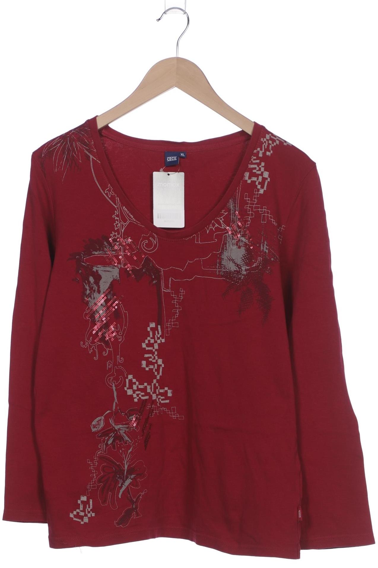 

Cecil Damen Langarmshirt, pink, Gr. 44