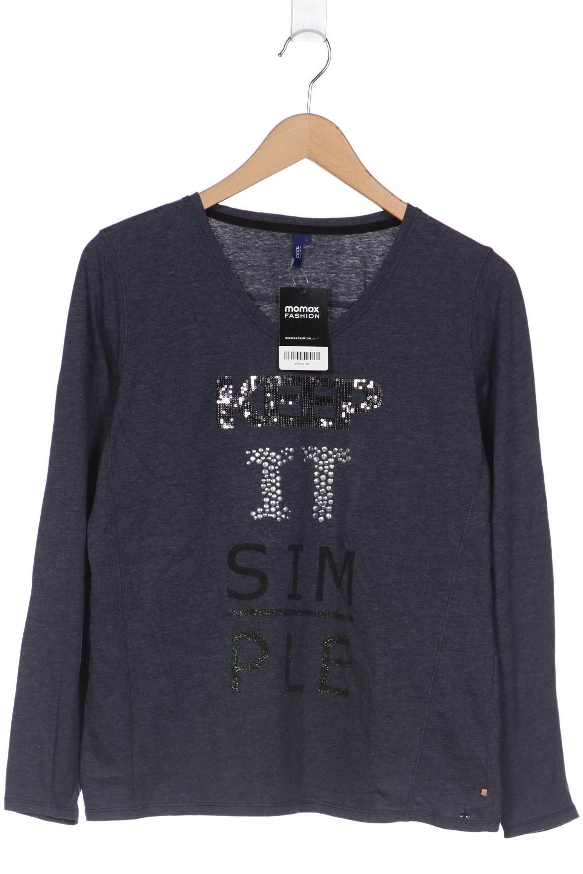 

CECIL Damen Langarmshirt, marineblau
