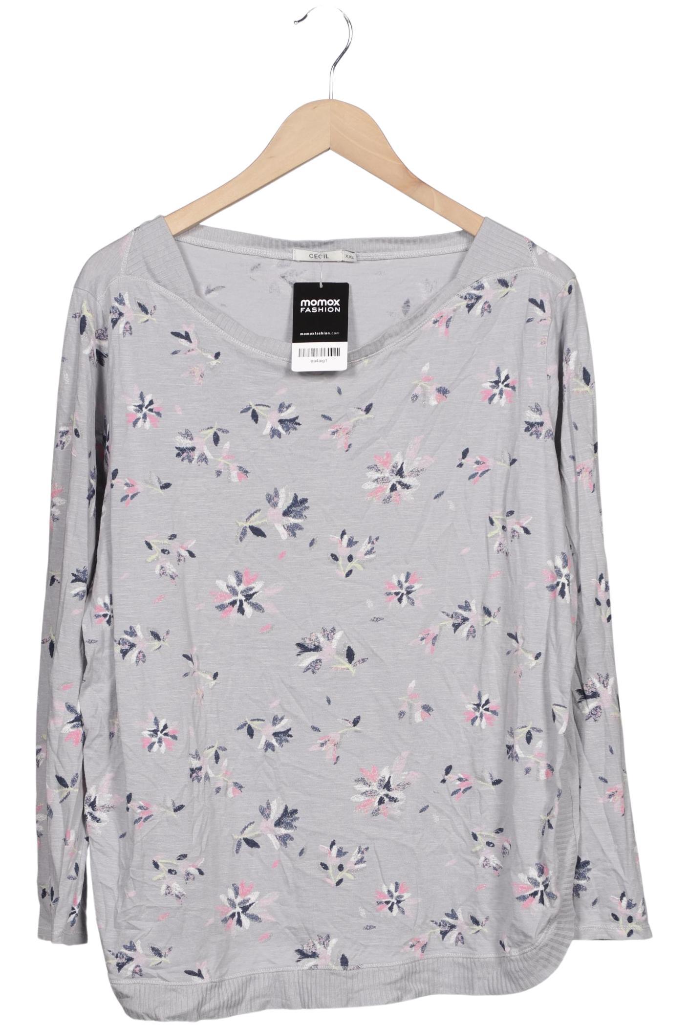 

Cecil Damen Langarmshirt, grau, Gr. 46