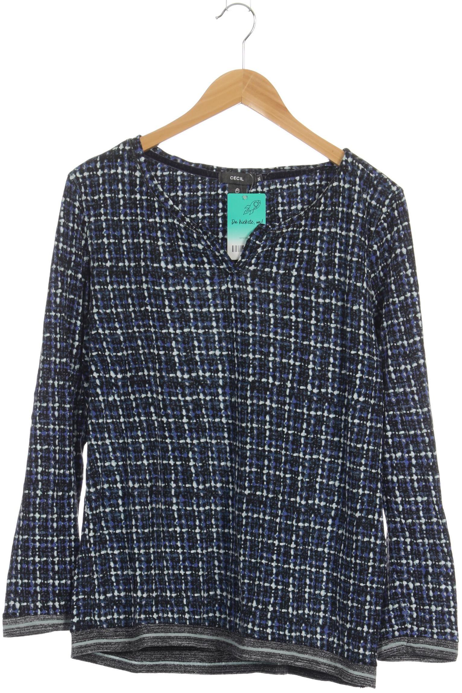 

Cecil Damen Langarmshirt, blau, Gr. 44