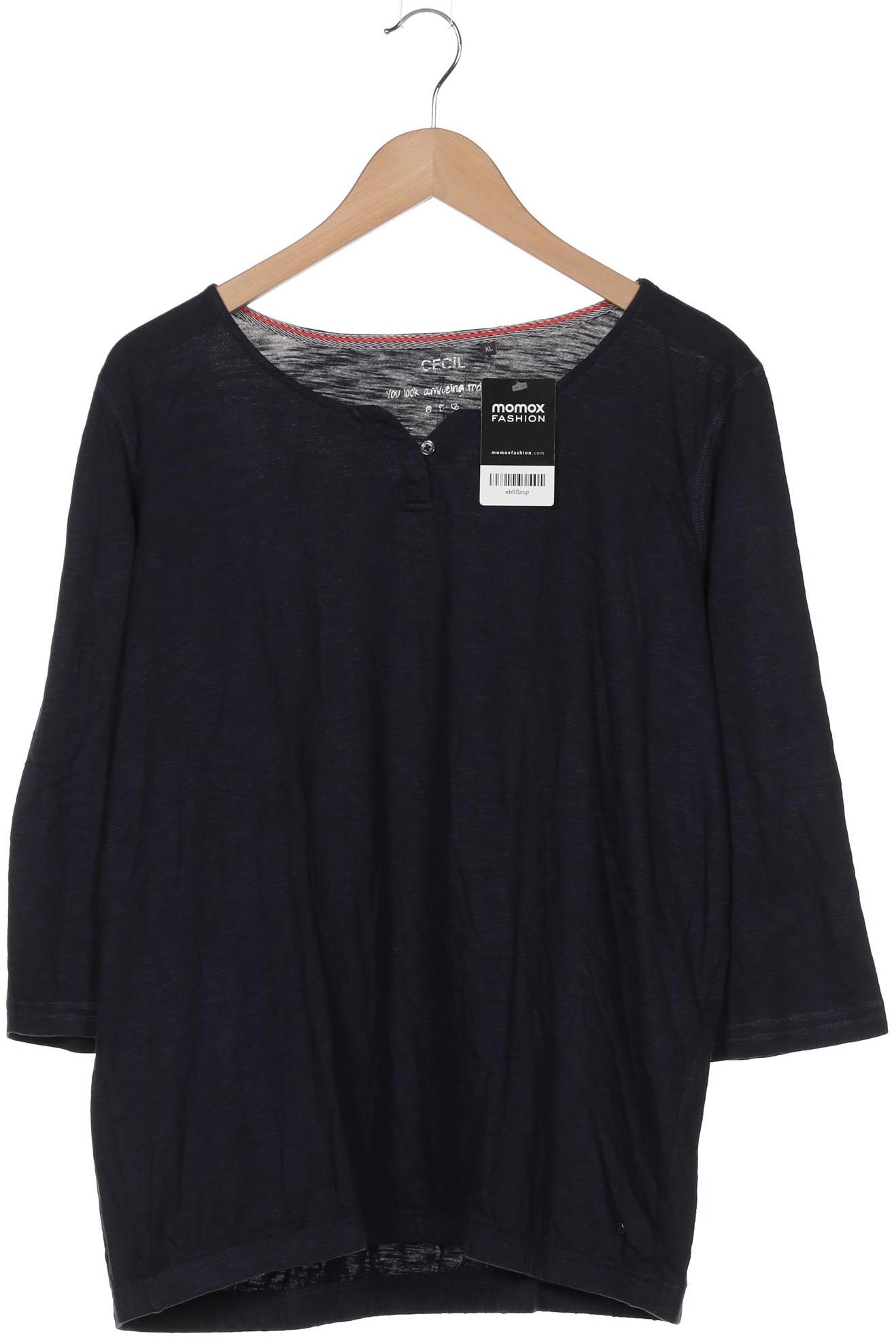 

Cecil Damen Langarmshirt, marineblau, Gr. 44