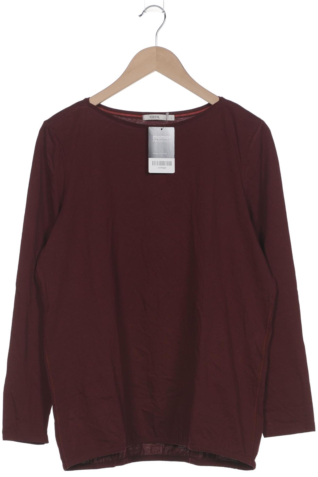 

Cecil Damen Langarmshirt, bordeaux, Gr. 42