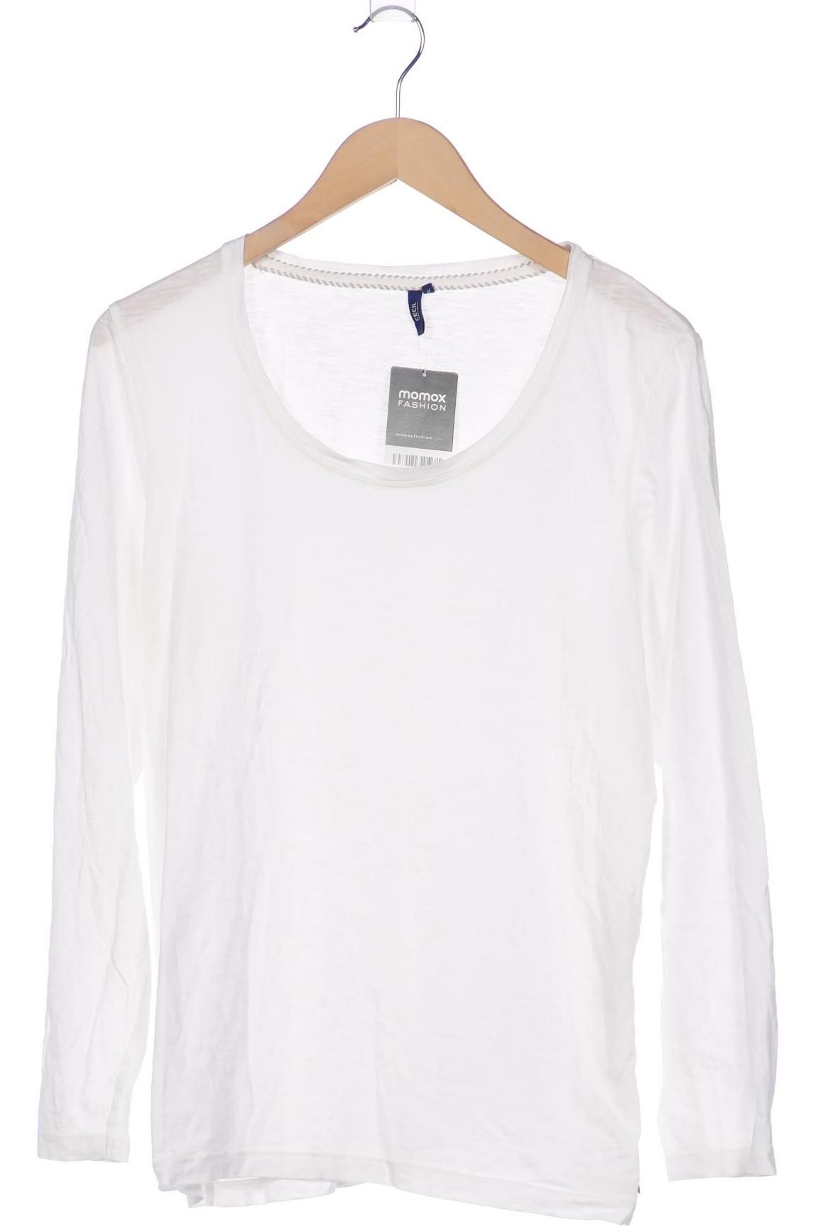 

Cecil Damen Langarmshirt, weiß, Gr. 46