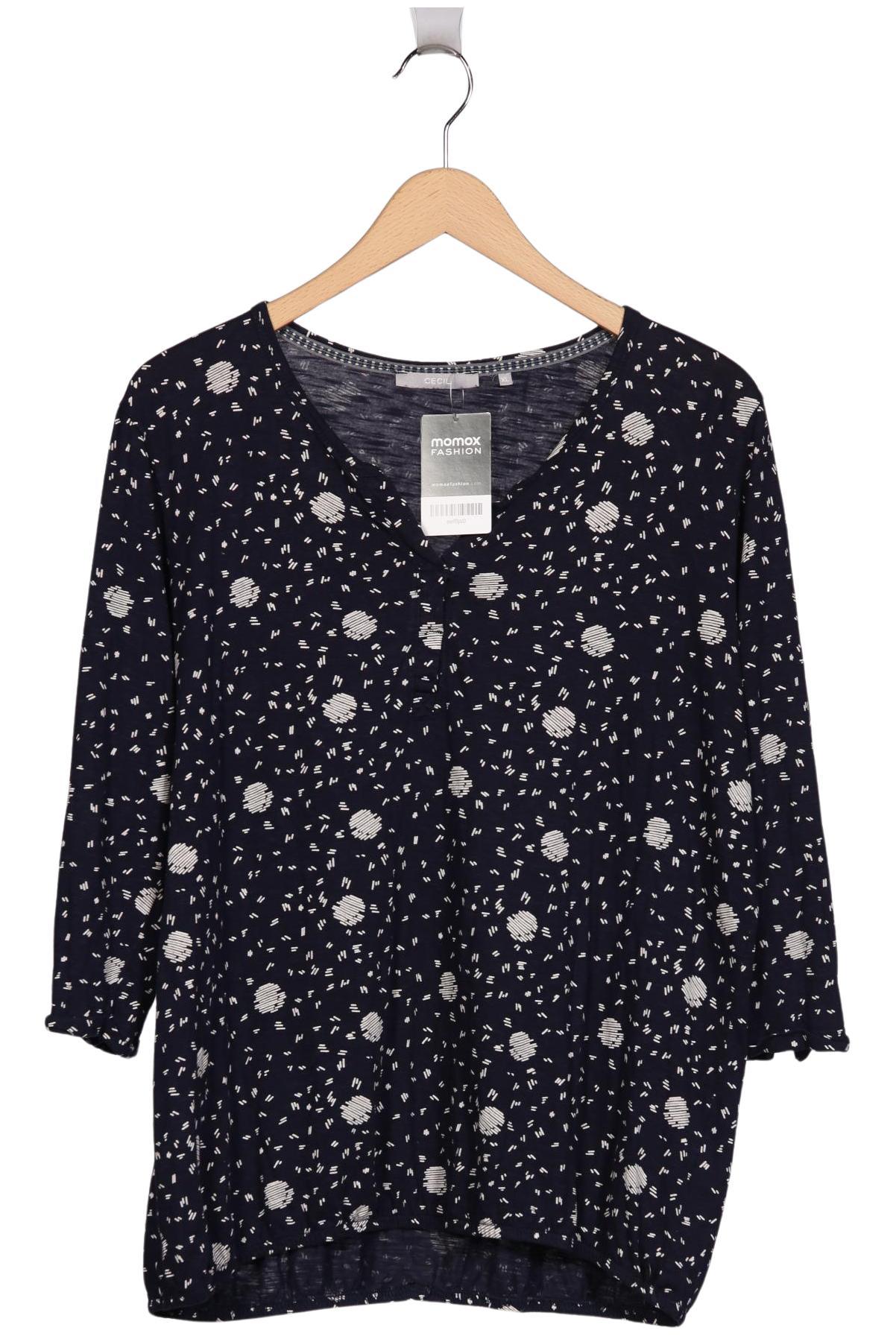 

Cecil Damen Langarmshirt, marineblau, Gr. 44