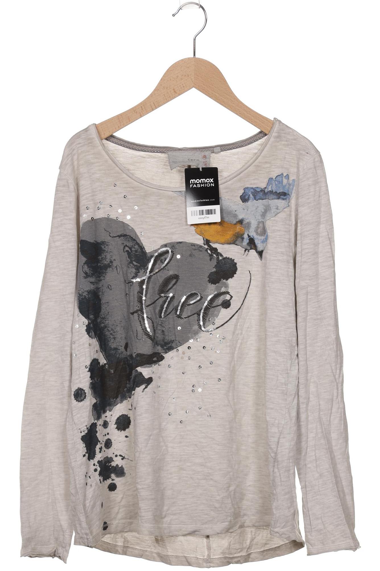 

Cecil Damen Langarmshirt, grau, Gr. 38