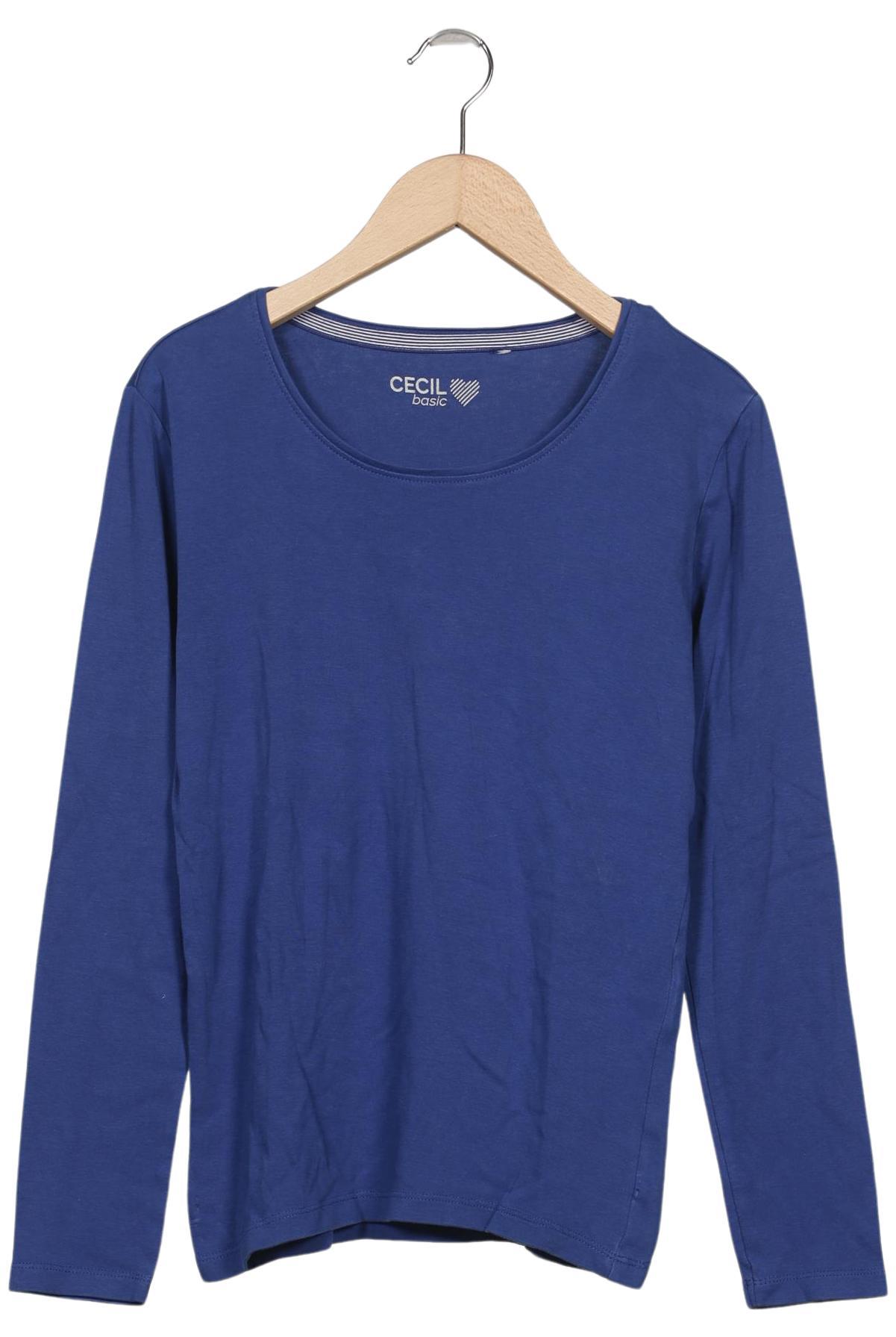 

Cecil Damen Langarmshirt, blau, Gr. 36