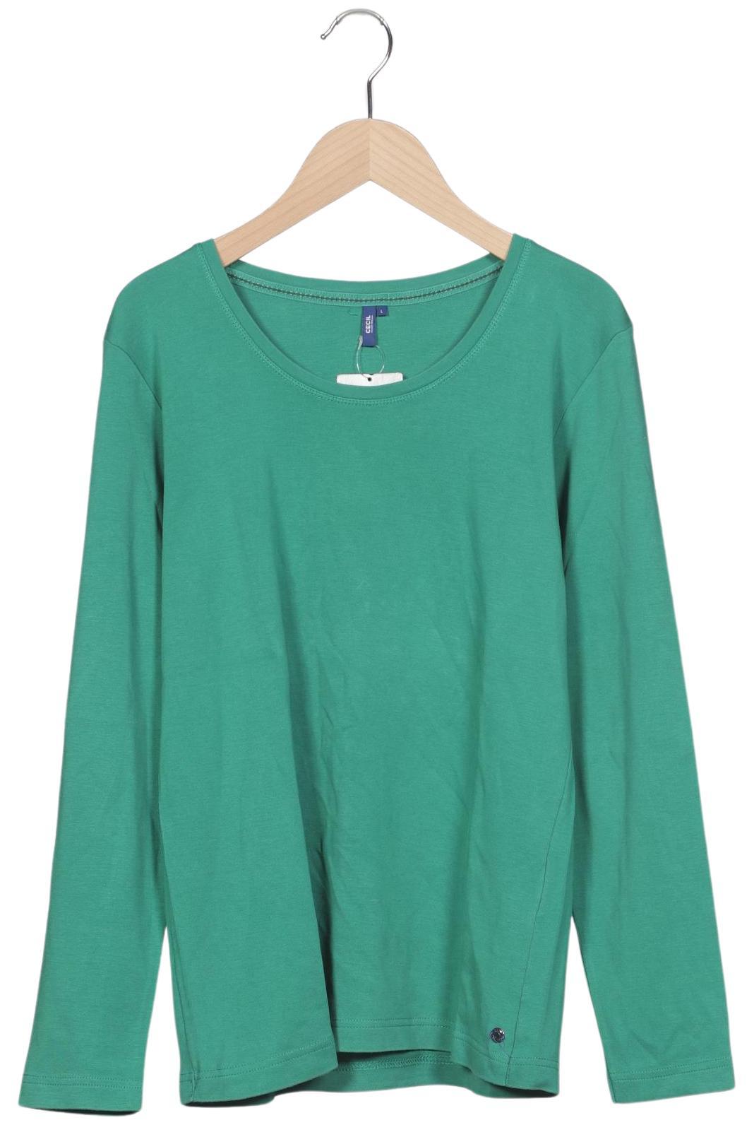 

Cecil Damen Langarmshirt, grün, Gr. 42