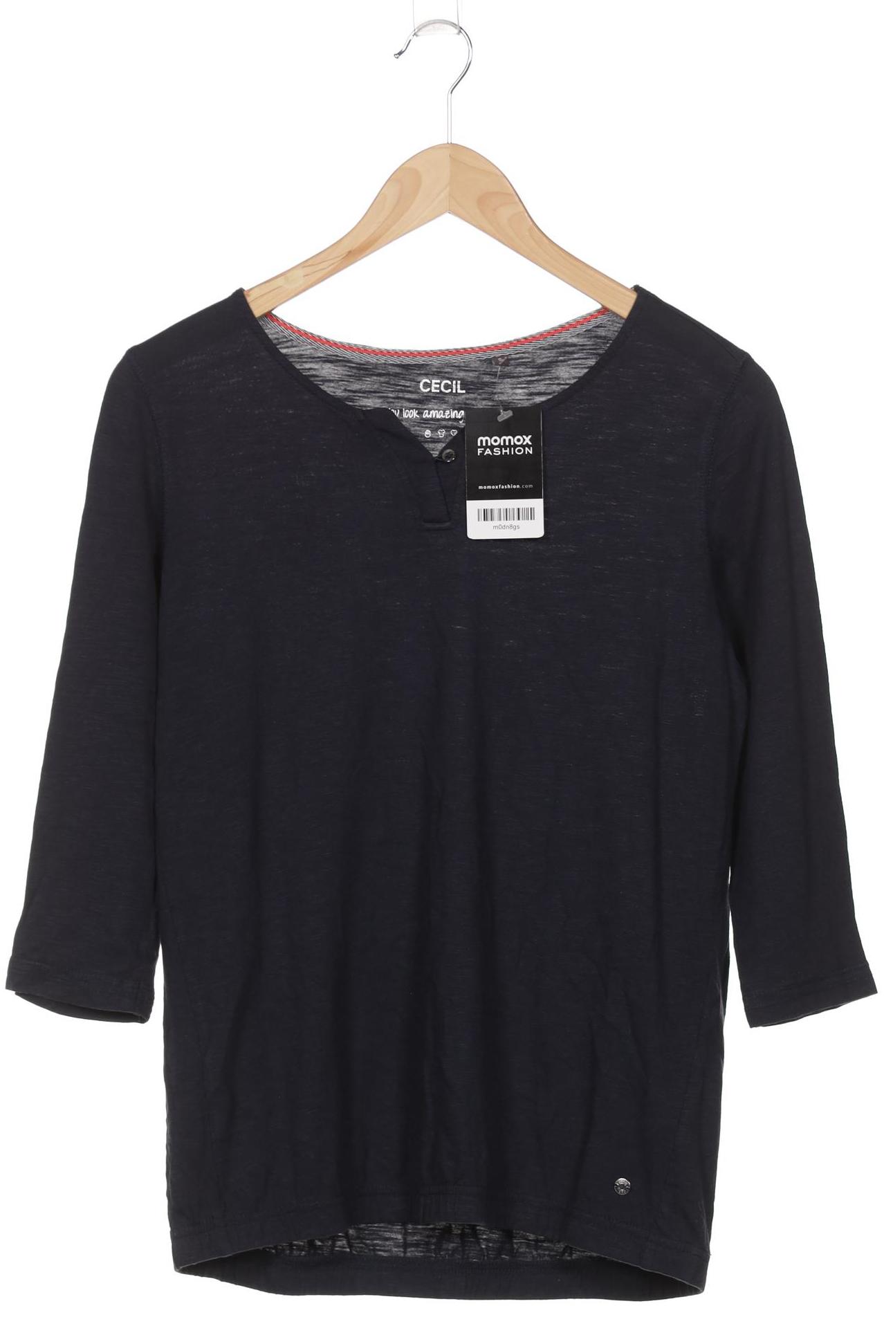 

Cecil Damen Langarmshirt, marineblau, Gr. 36
