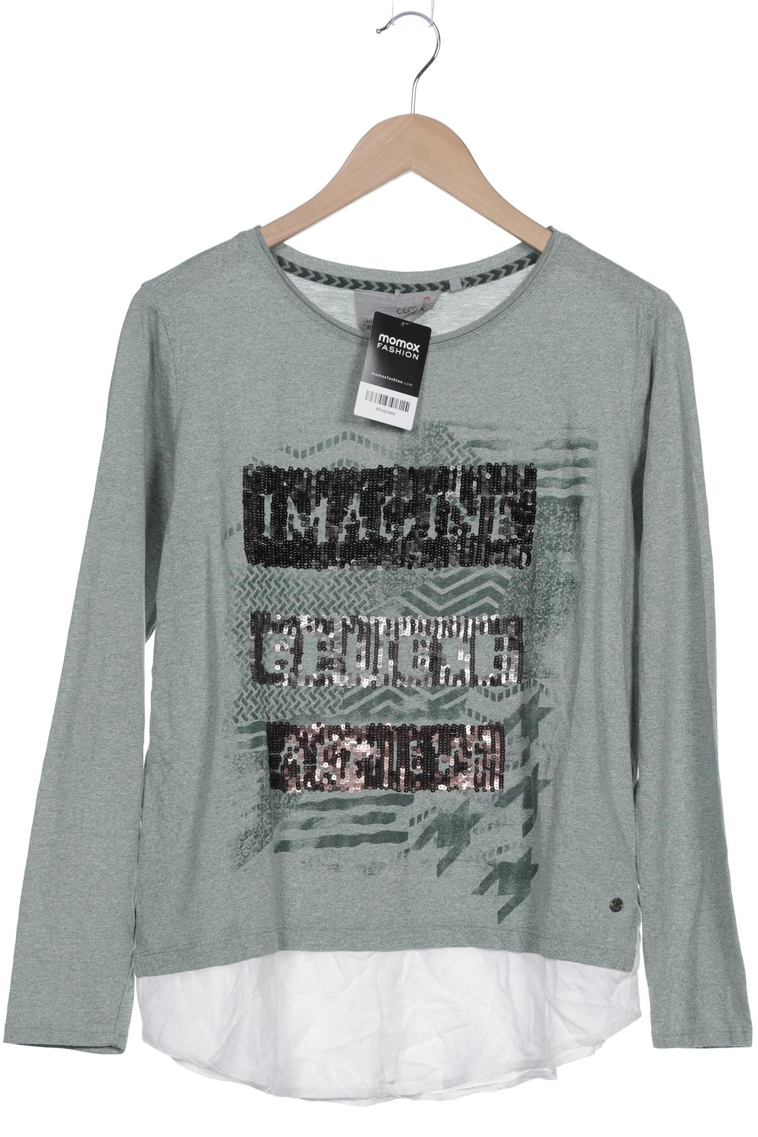 

Cecil Damen Langarmshirt, türkis, Gr. 38