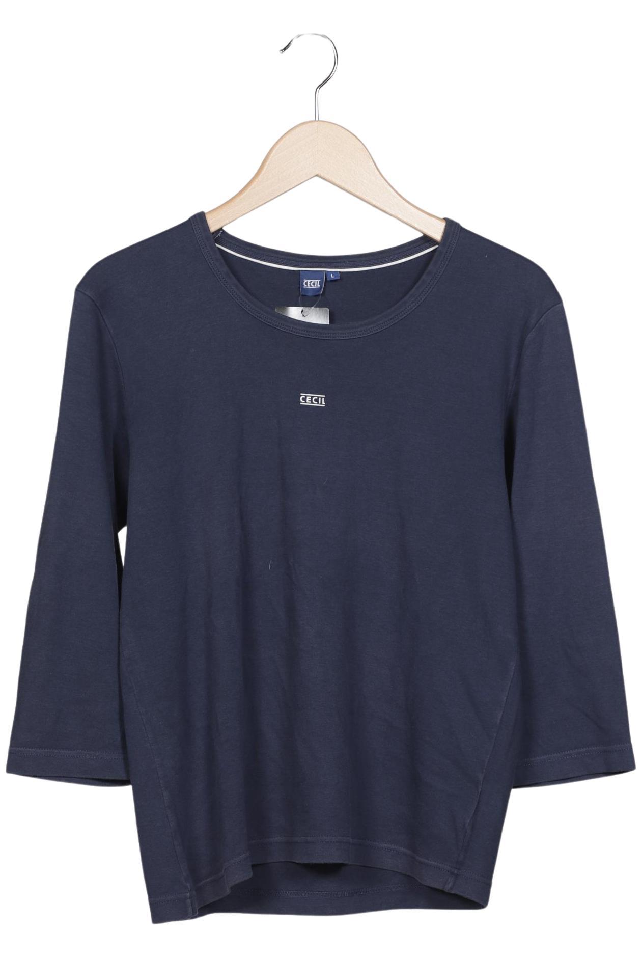 

Cecil Damen Langarmshirt, marineblau, Gr. 42