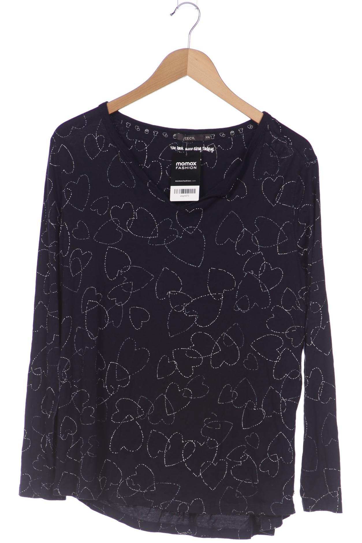 

Cecil Damen Langarmshirt, marineblau, Gr. 46