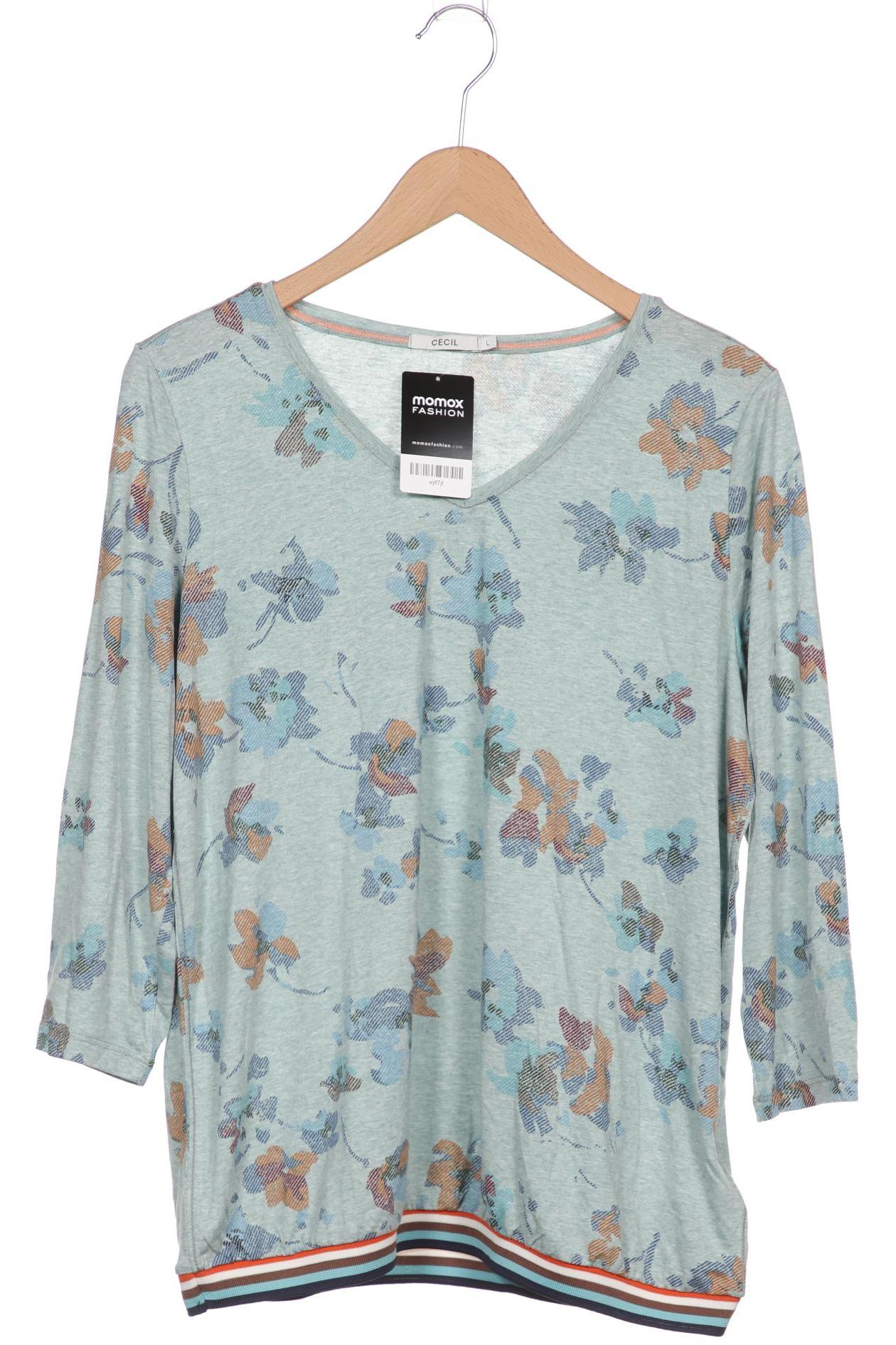 

Cecil Damen Langarmshirt, türkis, Gr. 42