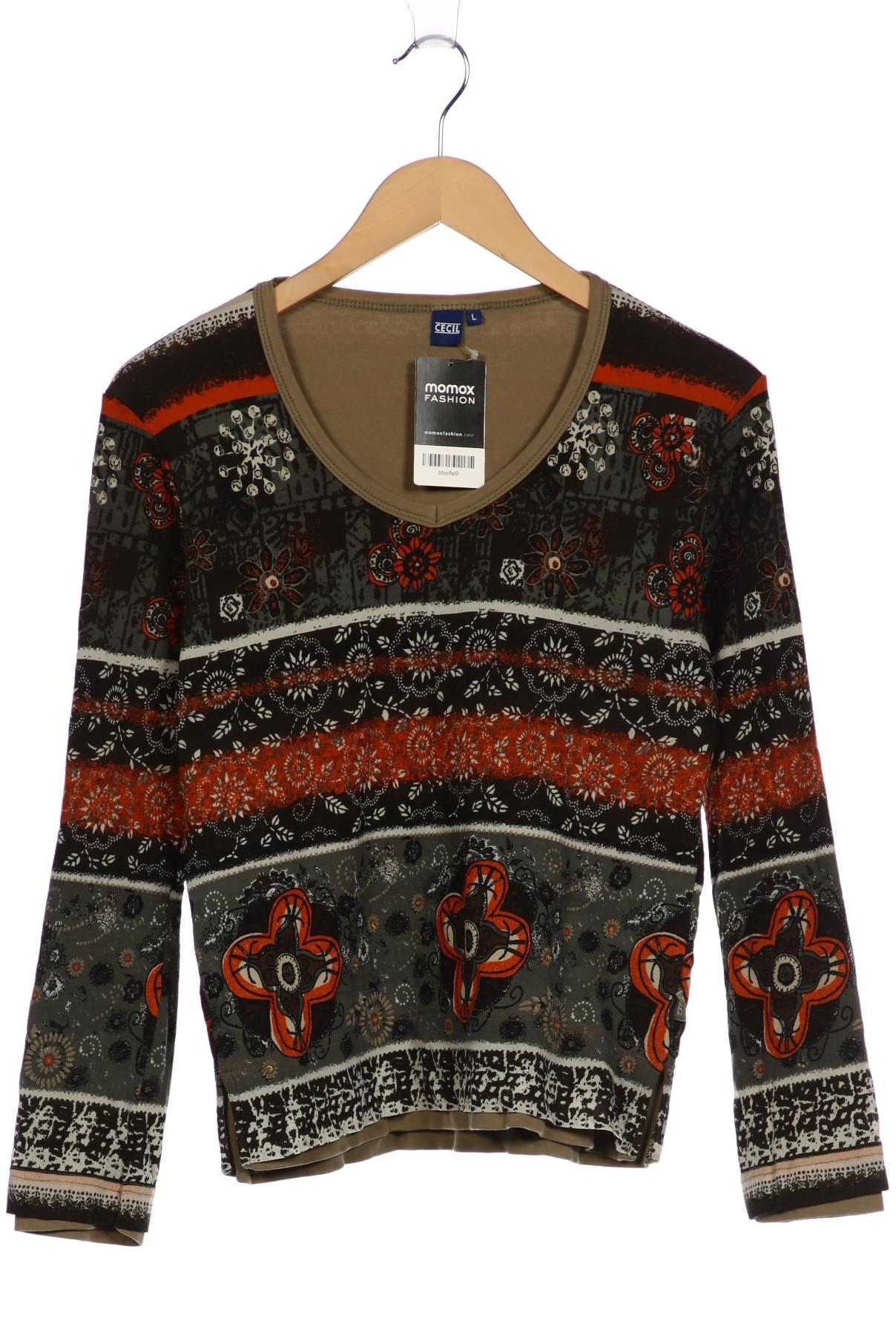 

Cecil Damen Langarmshirt, grün, Gr. 42