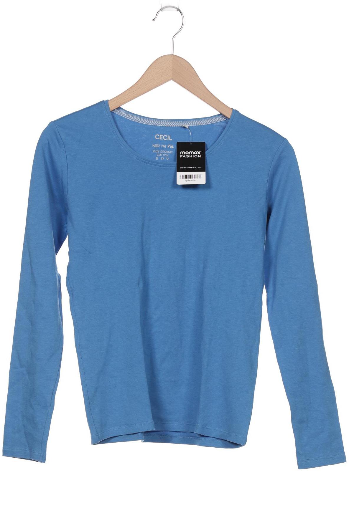 

Cecil Damen Langarmshirt, blau, Gr. 36