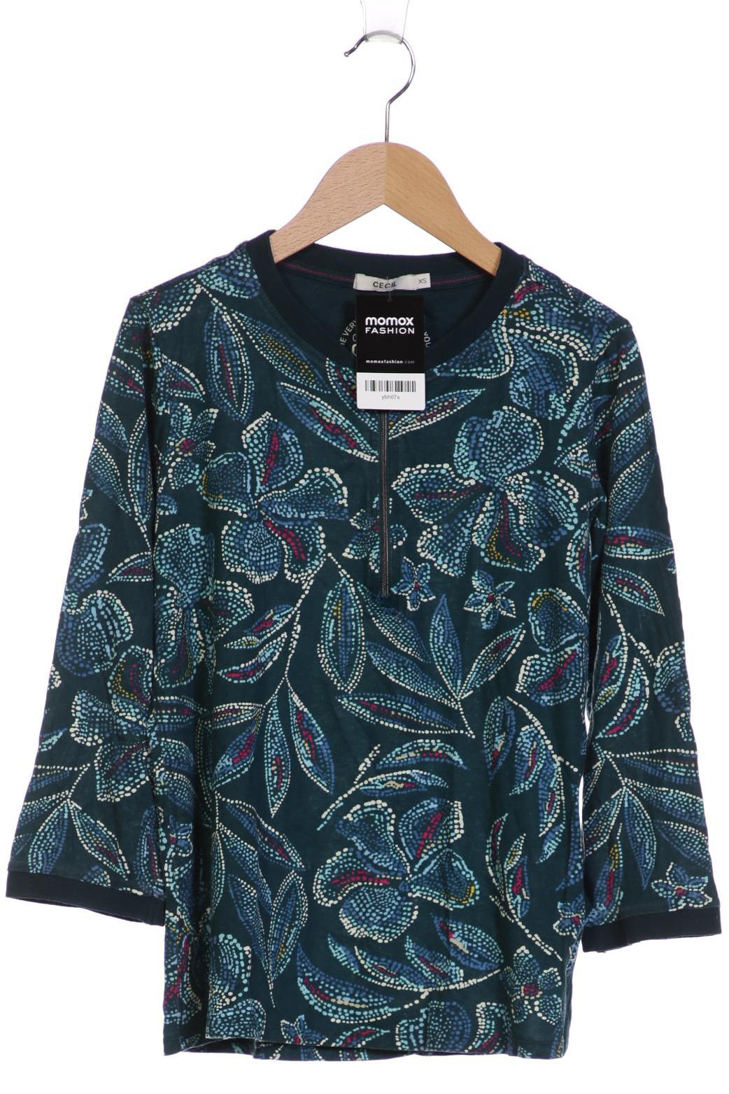 

Cecil Damen Langarmshirt, türkis, Gr. 34